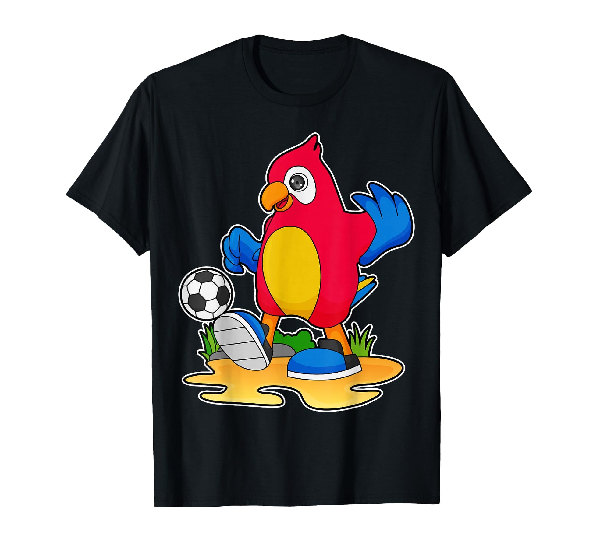 Parrot Soccer Player Soccer Sports T-Shirt - Minimalist Print for Adults - T-Shirt, Sweatshirt, Hoodie