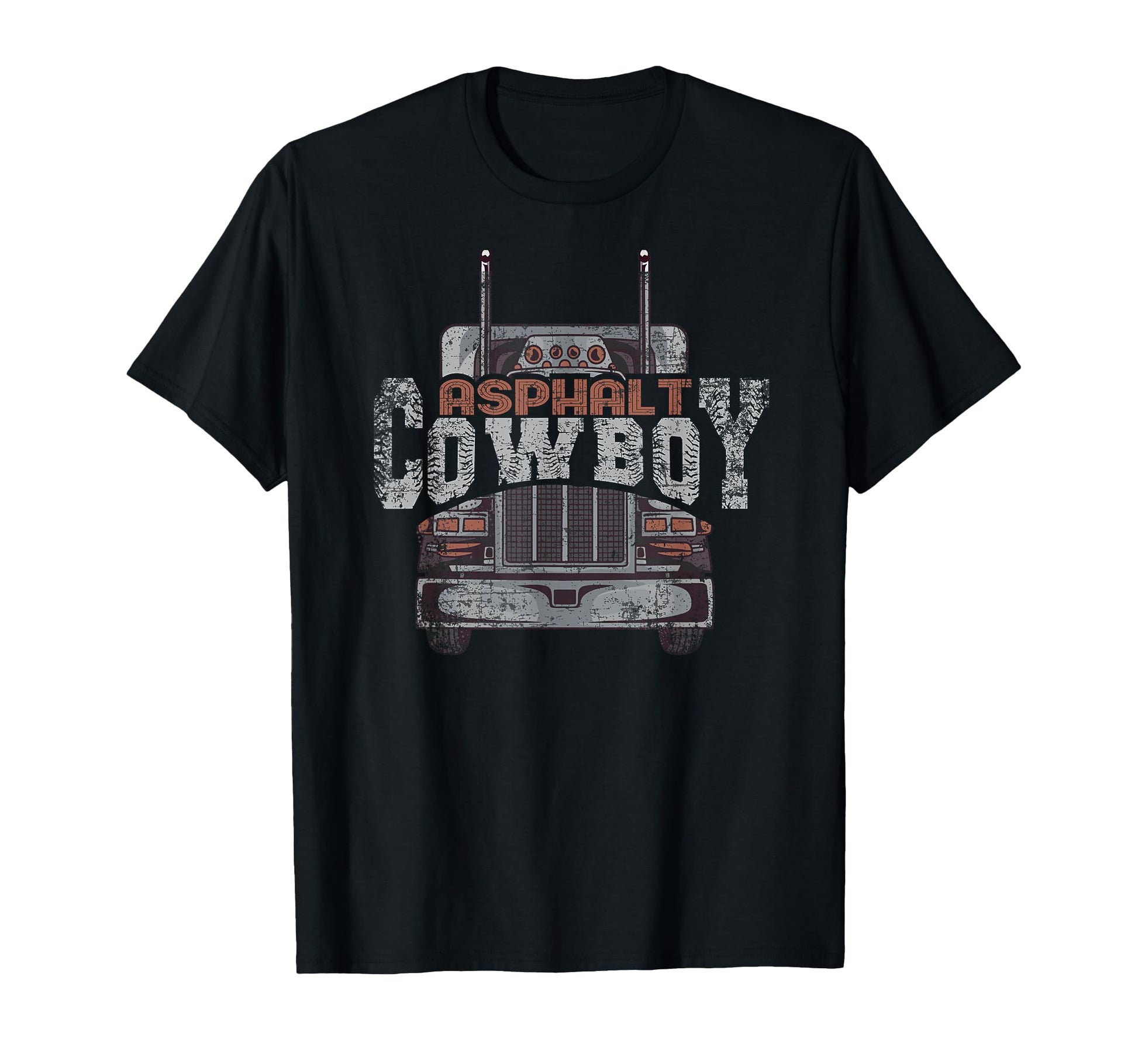Asphalt Cowboy Truck Driver Trucker T-Shirt - Custom Art Print for Adults - T-Shirt, Sweatshirt, Hoodie