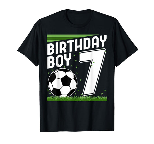 7 Years Old Birthday Soccer Player Lover T-Shirt - Novelty Apparel Unisex - T-Shirt, Sweatshirt, Hoodie