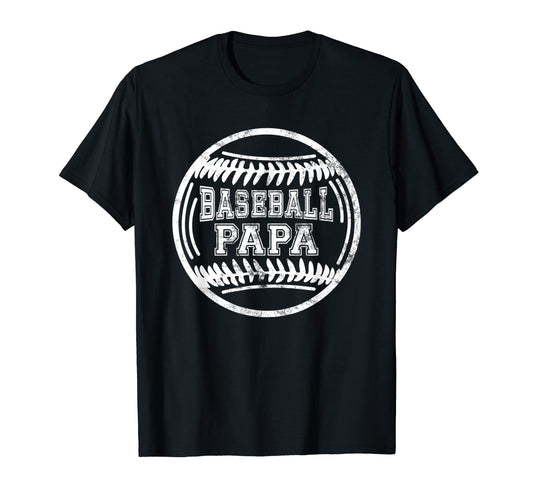 Baseball Papa Funny Fathers Day T-Shirt - Trendy Graphic Men Women - T-Shirt, Sweatshirt, Hoodie