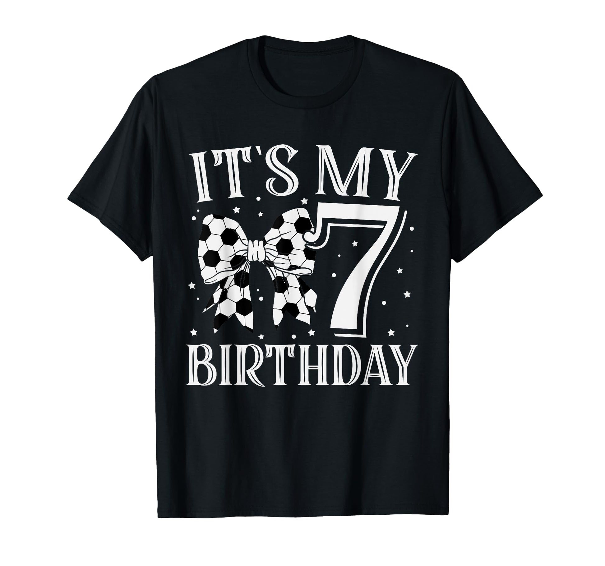 Its My Seven 7Th Birthday Soccer Bday T-Shirt - Unique Graphic Unisex - T-Shirt, Sweatshirt, Hoodie