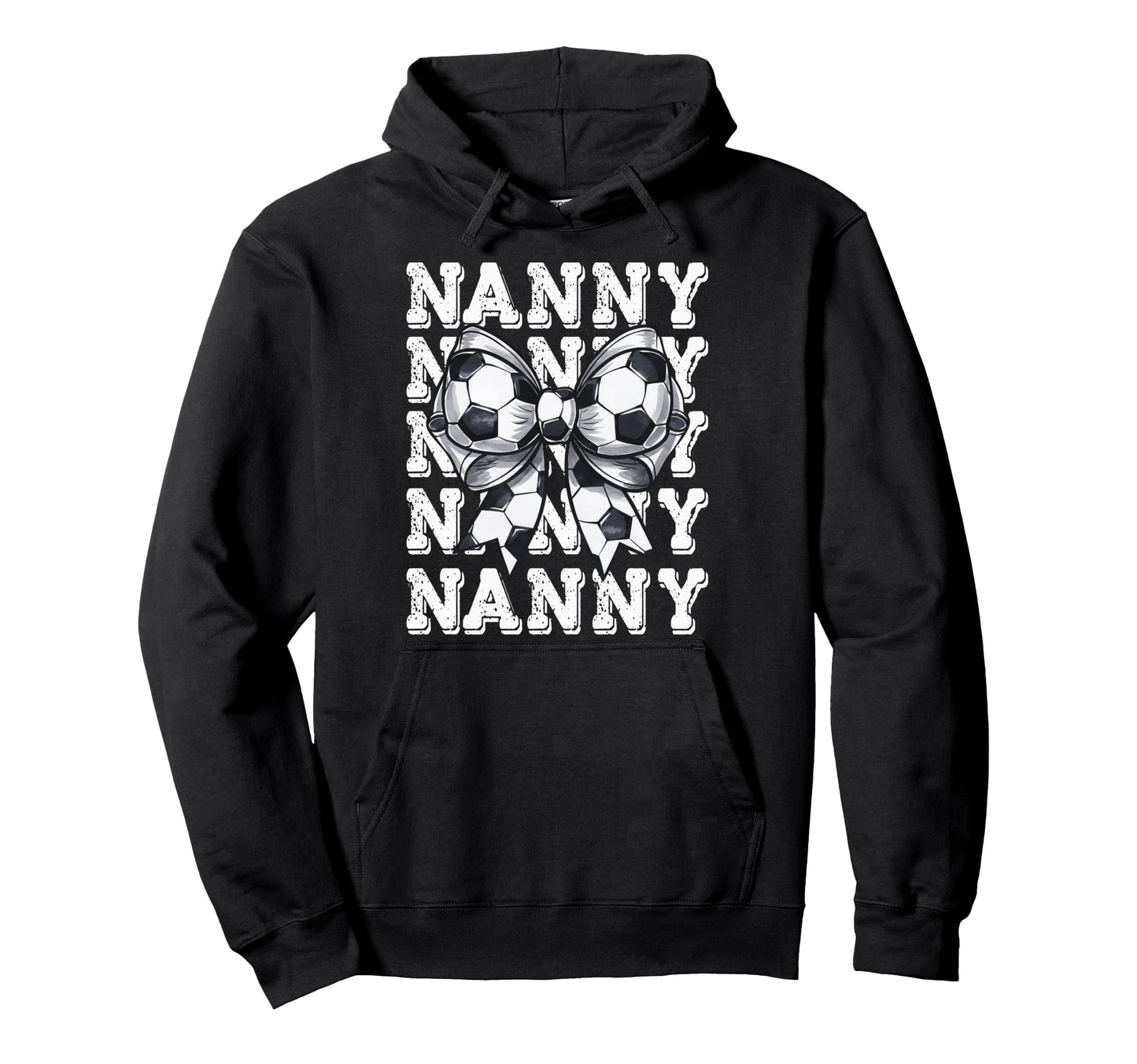 Coquette Soccer Nanny Matching Family Hoodie - Minimalist Print for Adults - T-Shirt, Sweatshirt, Hoodie