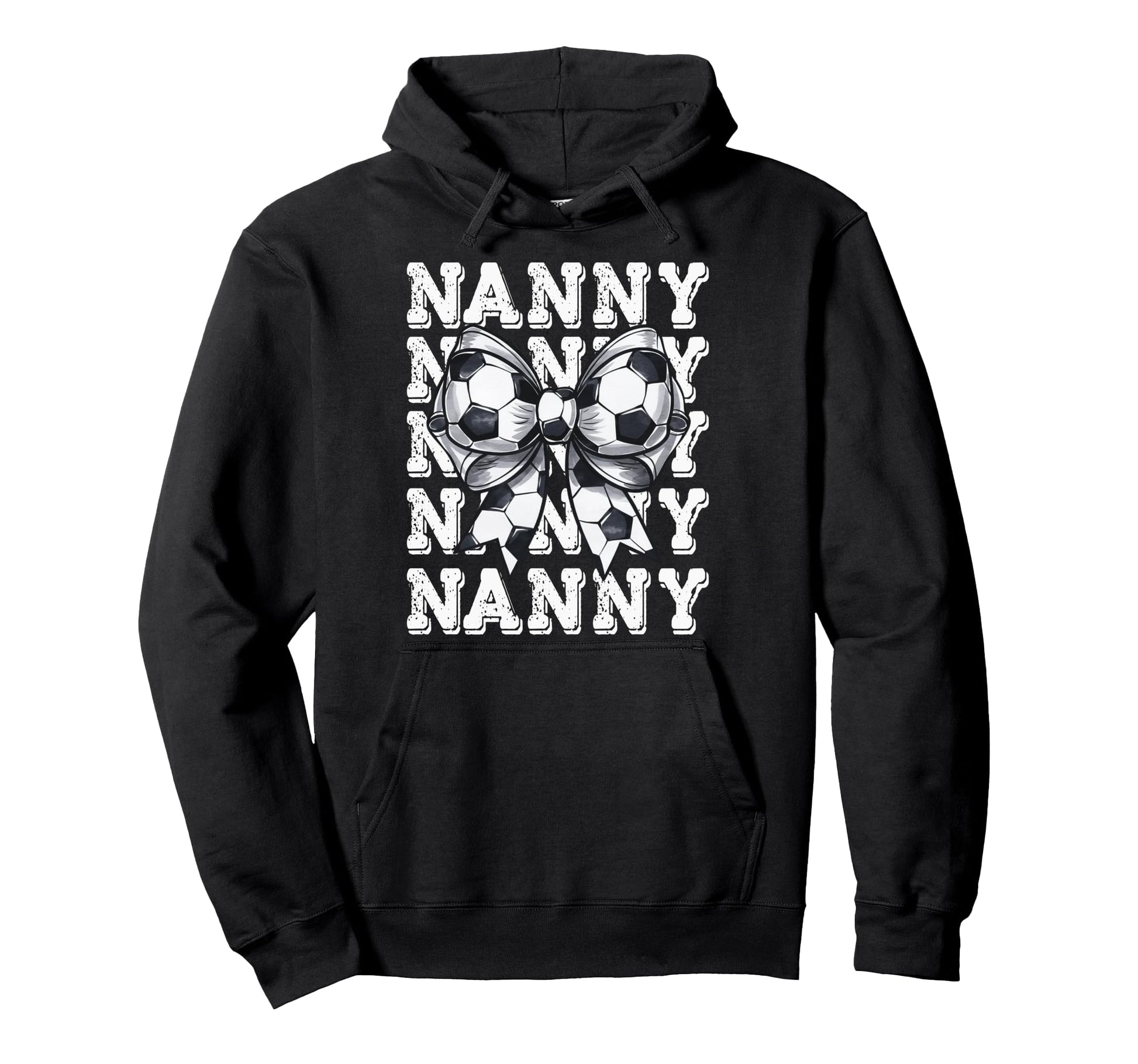 Coquette Soccer Nanny Matching Family Hoodie - Minimalist Print for Adults - T-Shirt, Sweatshirt, Hoodie