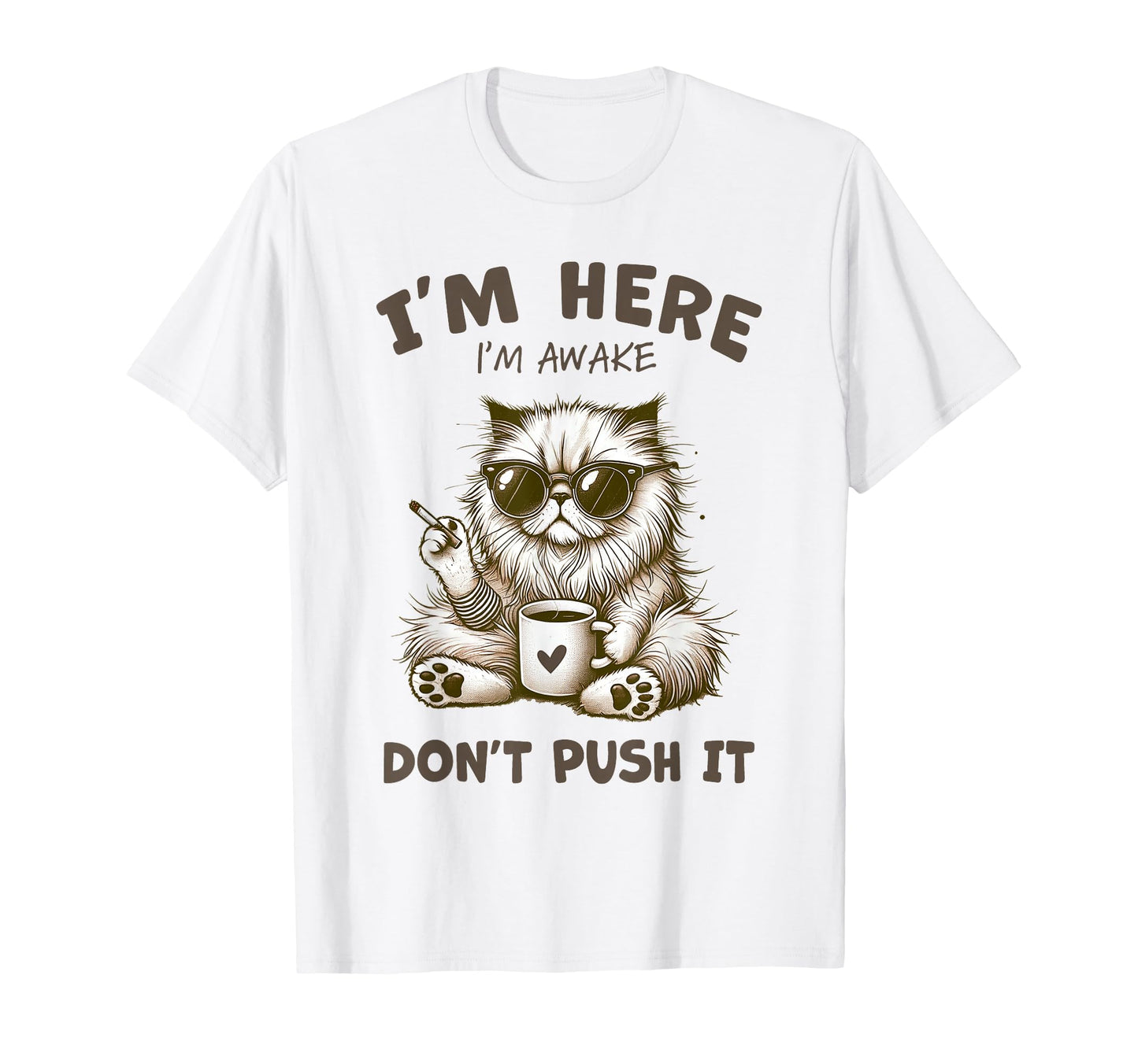 Funny Cat Lover Kitten Sassy Cat T-Shirt - Graphic Print for Adults - T-Shirt, Sweatshirt, Hoodie