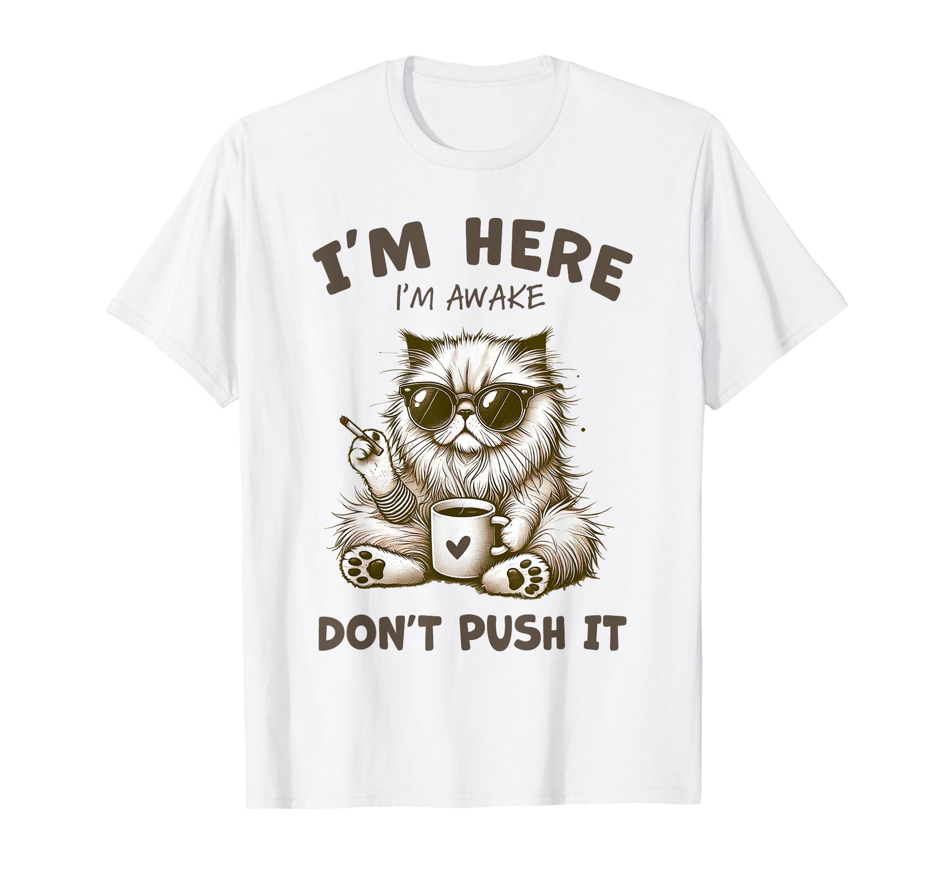 Funny Cat Lover Kitten Sassy Cat T-Shirt - Graphic Print for Adults - T-Shirt, Sweatshirt, Hoodie