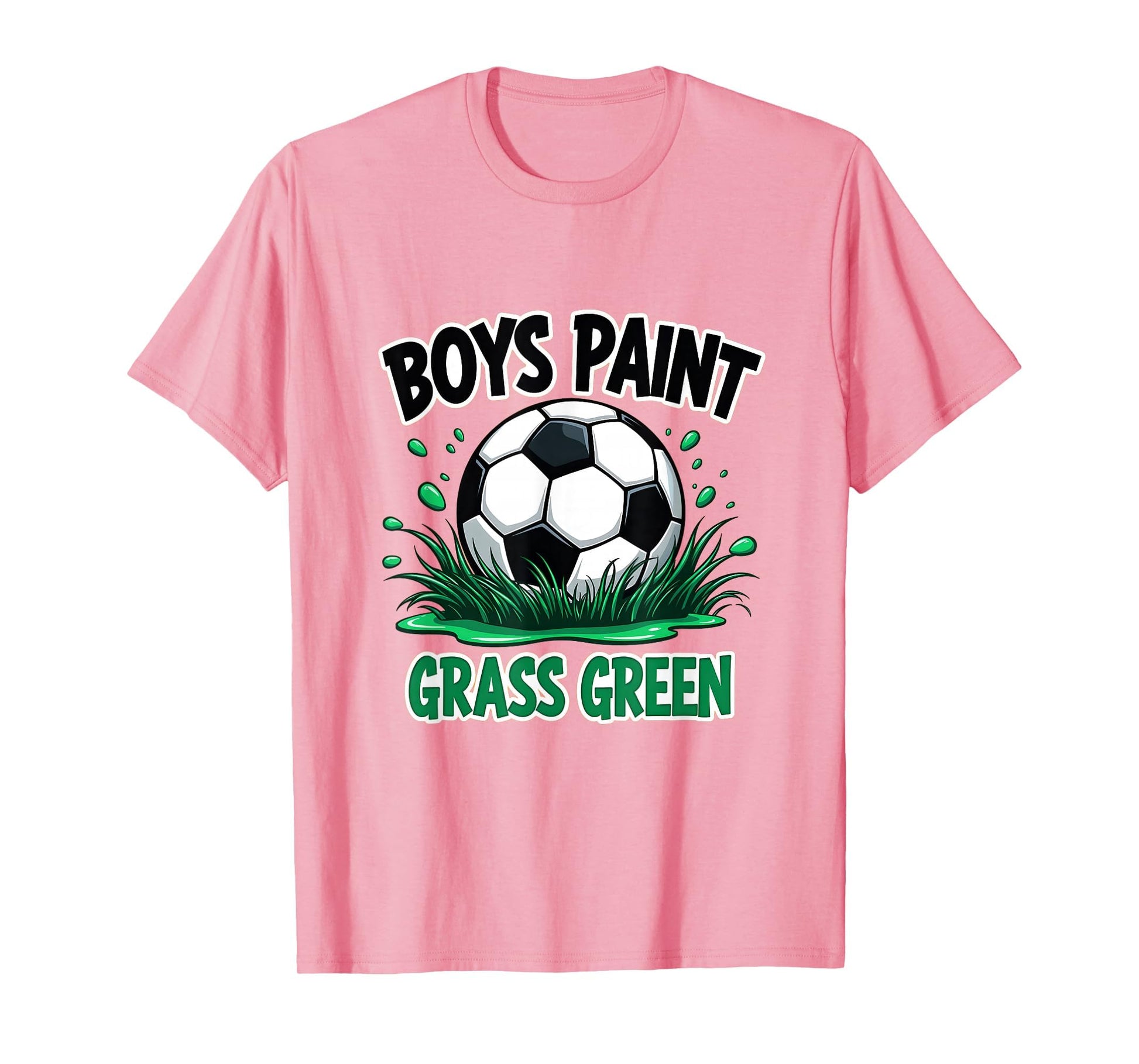 Paint Grass Green Soccer T-Shirt - Unique Graphic for Adults - T-Shirt, Sweatshirt, Hoodie