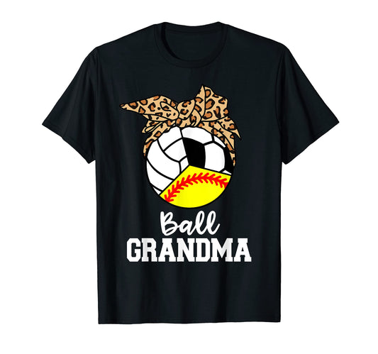 Ball Grandma Softball Volleyball T-Shirt - Minimalist Print for Adults - T-Shirt, Sweatshirt, Hoodie