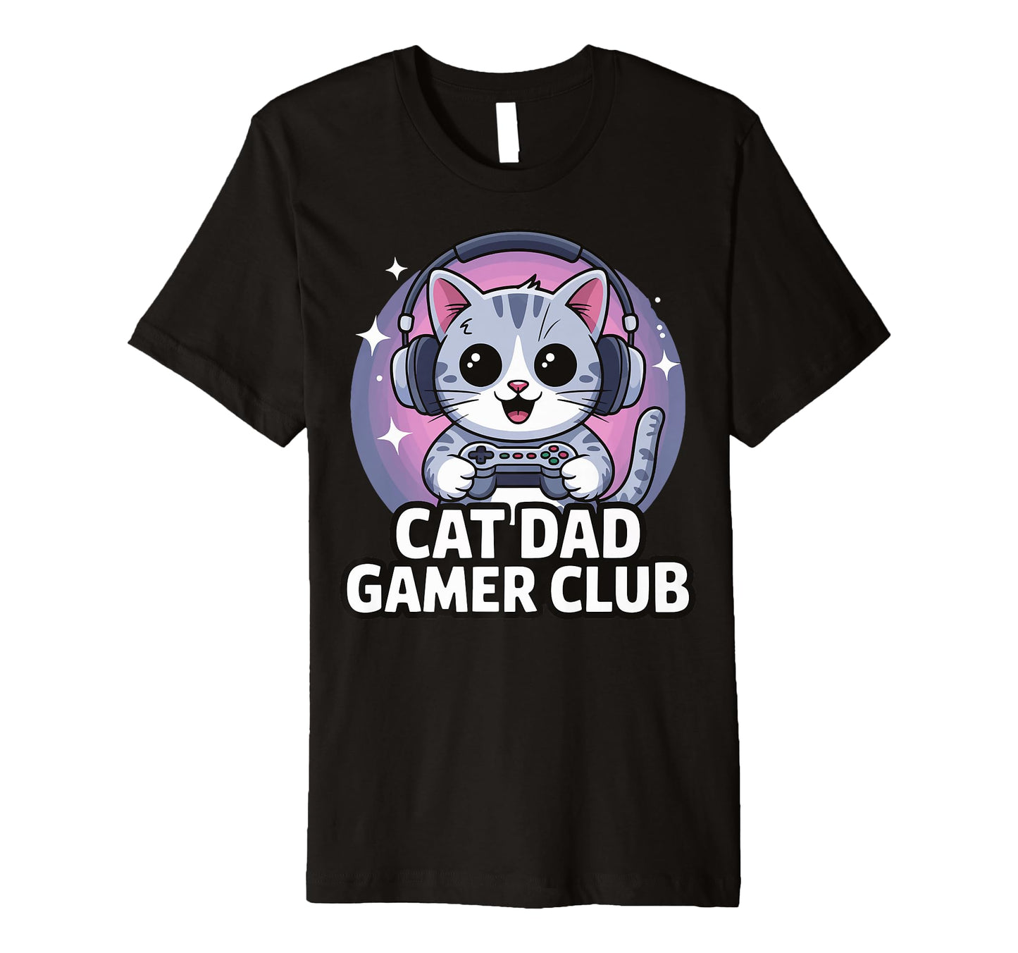 Mens Cat Dad Gamer Club T-Shirt - Streetwear Style Men Women - T-Shirt, Sweatshirt, Hoodie