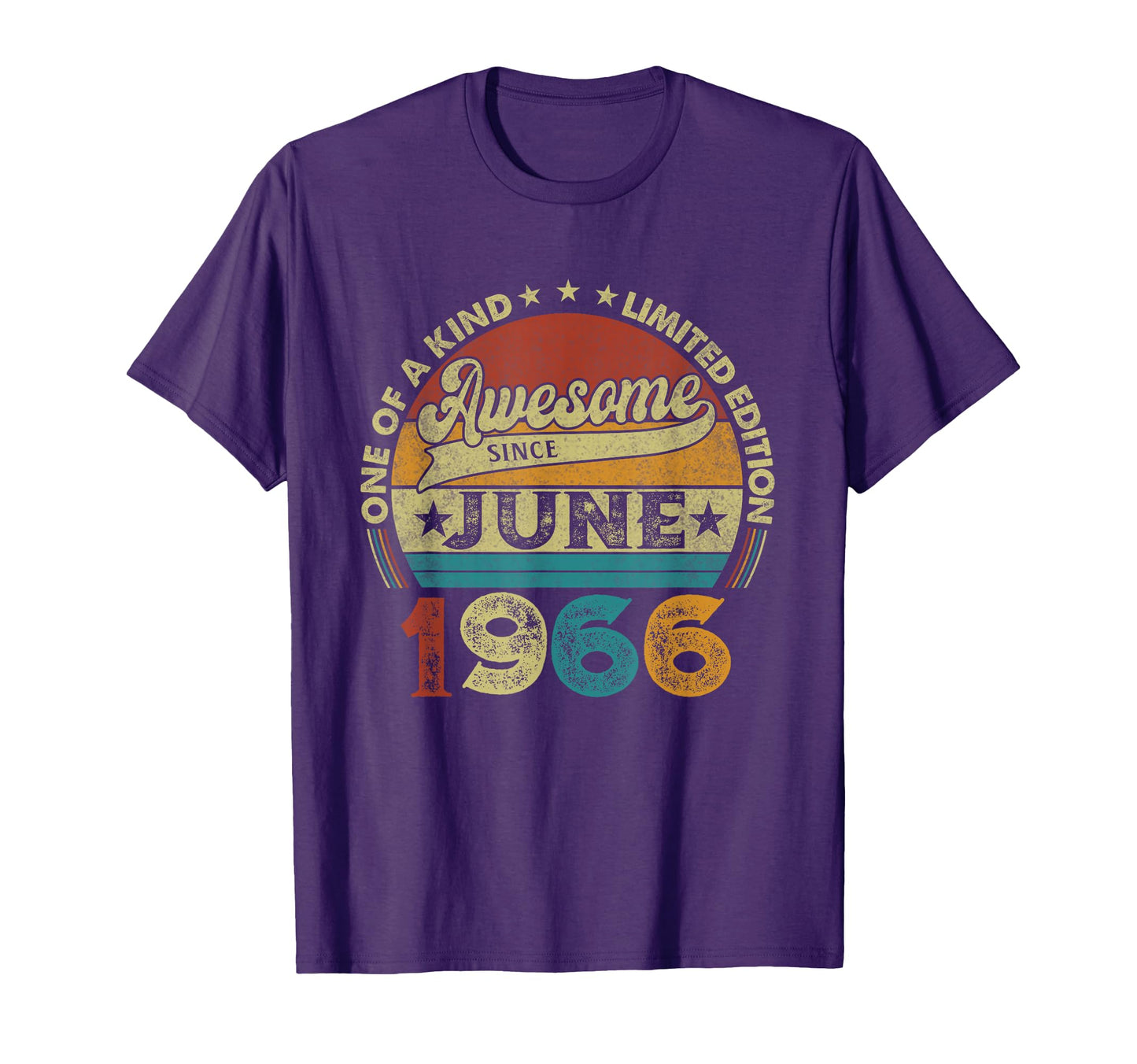 Born June 1966 Birthday June 1966 T-Shirt - Minimalist Print for Adults - T-Shirt, Sweatshirt, Hoodie