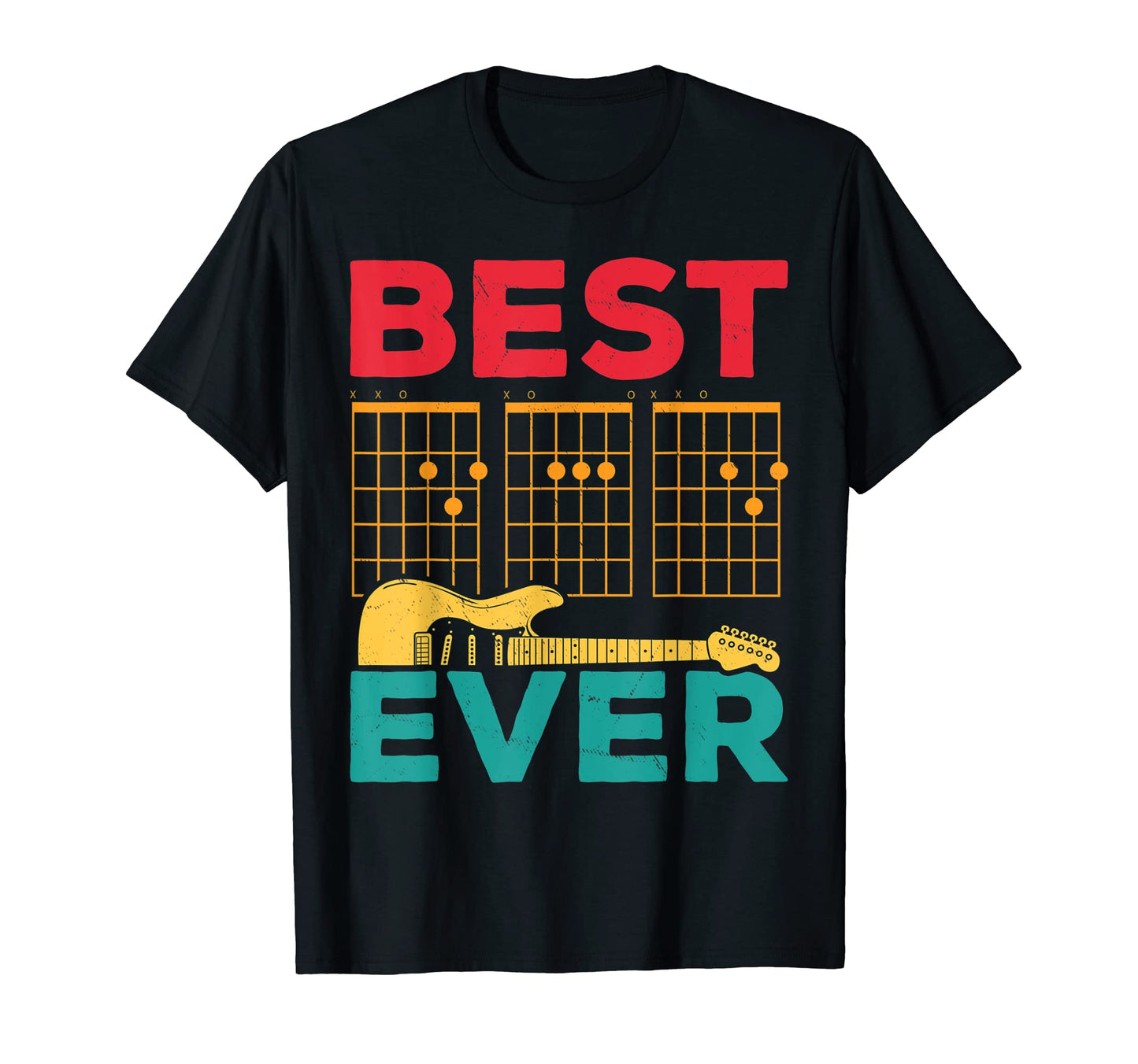 Best Guitar Dad Ever Musician Papa T-Shirt - Streetwear Style Unisex - T-Shirt, Sweatshirt, Hoodie