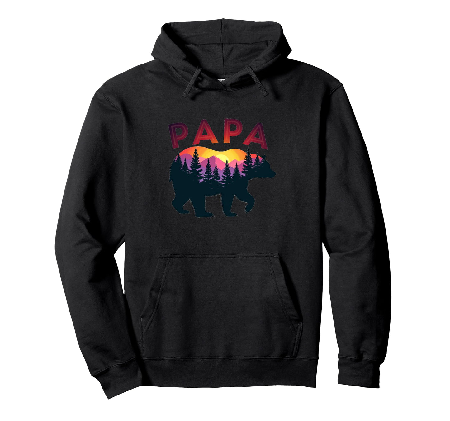 Papa Bear Best Fathers Day Funny Bear Hoodie - Unique Graphic for Adults - T-Shirt, Sweatshirt, Hoodie