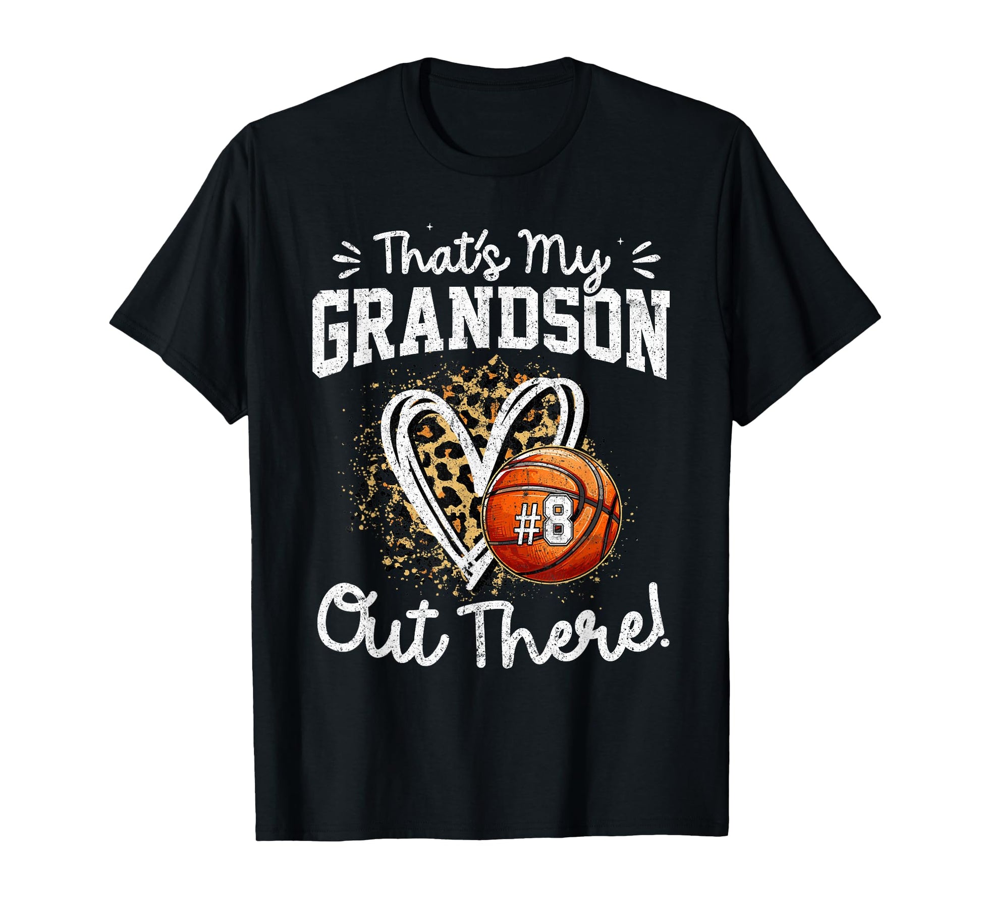 Thats My Grandson Out There Number 8 T-Shirt - Custom Art Print for Adults - T-Shirt, Sweatshirt, Hoodie