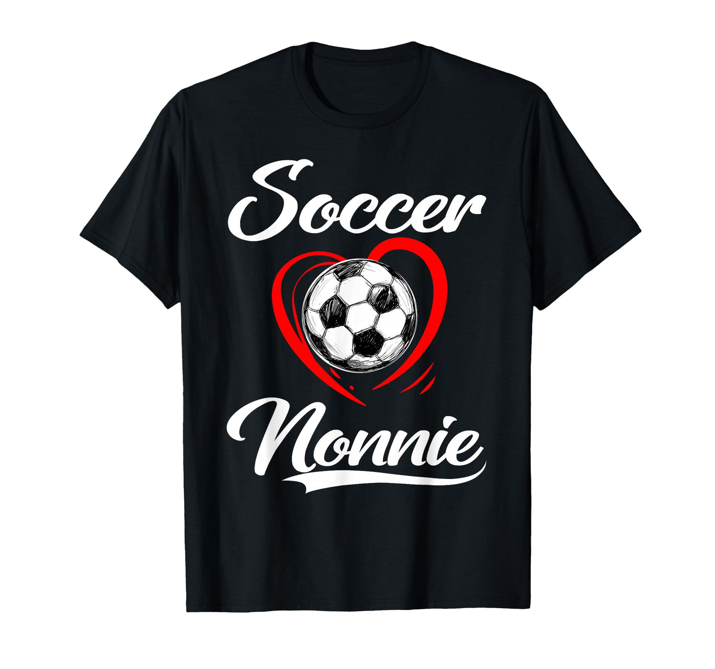 Soccer Nonnie Soccer Heart Family T-Shirt - Aesthetic Graphic Unisex - T-Shirt, Sweatshirt, Hoodie