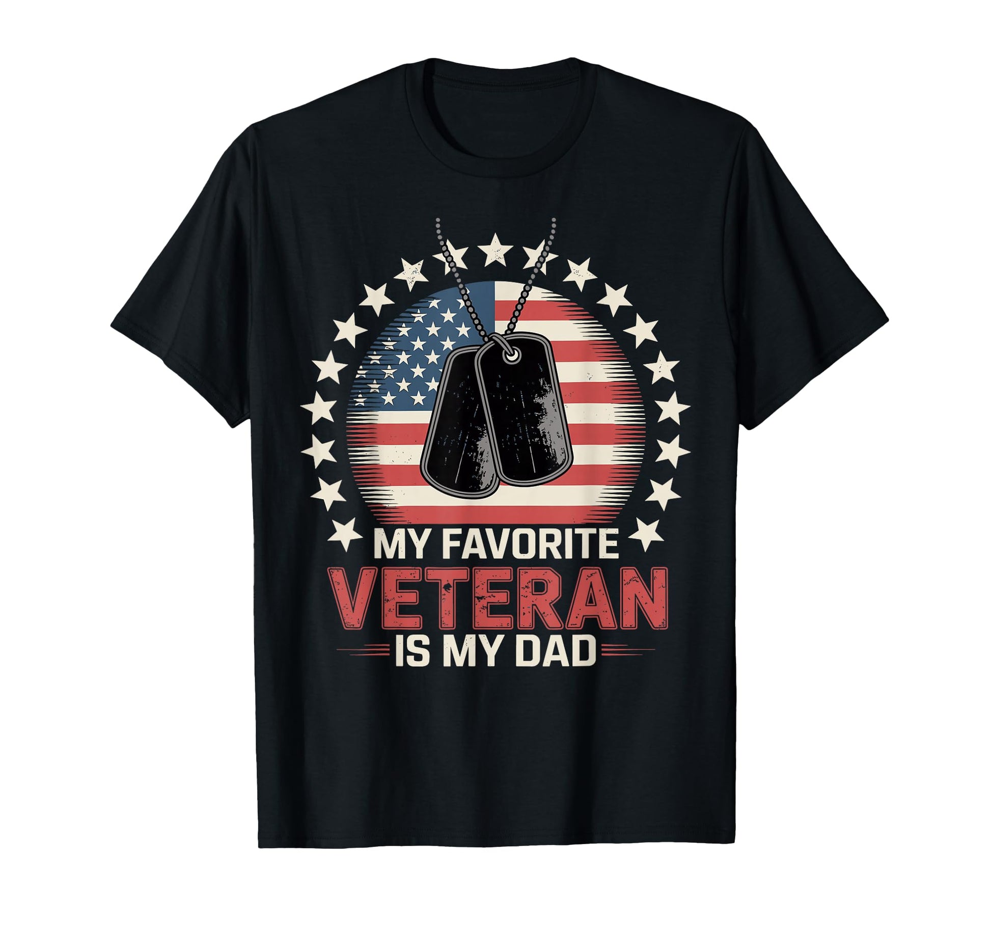 Veteran Usa Flag My Favorite Veteran Is T-Shirt - Graphic Print for Adults - T-Shirt, Sweatshirt, Hoodie