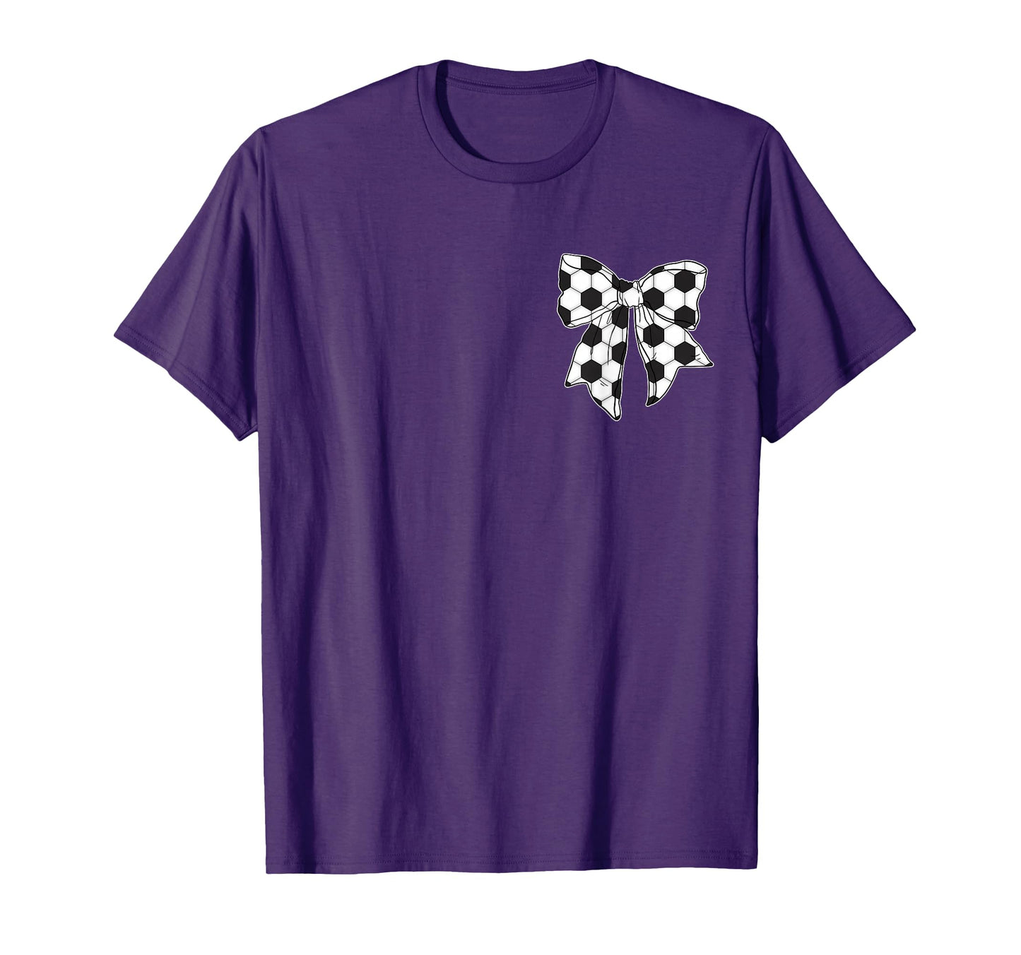 Soccer Bow Game Day Coquette Front And T-Shirt - Graphic Print for Adults - T-Shirt, Sweatshirt, Hoodie
