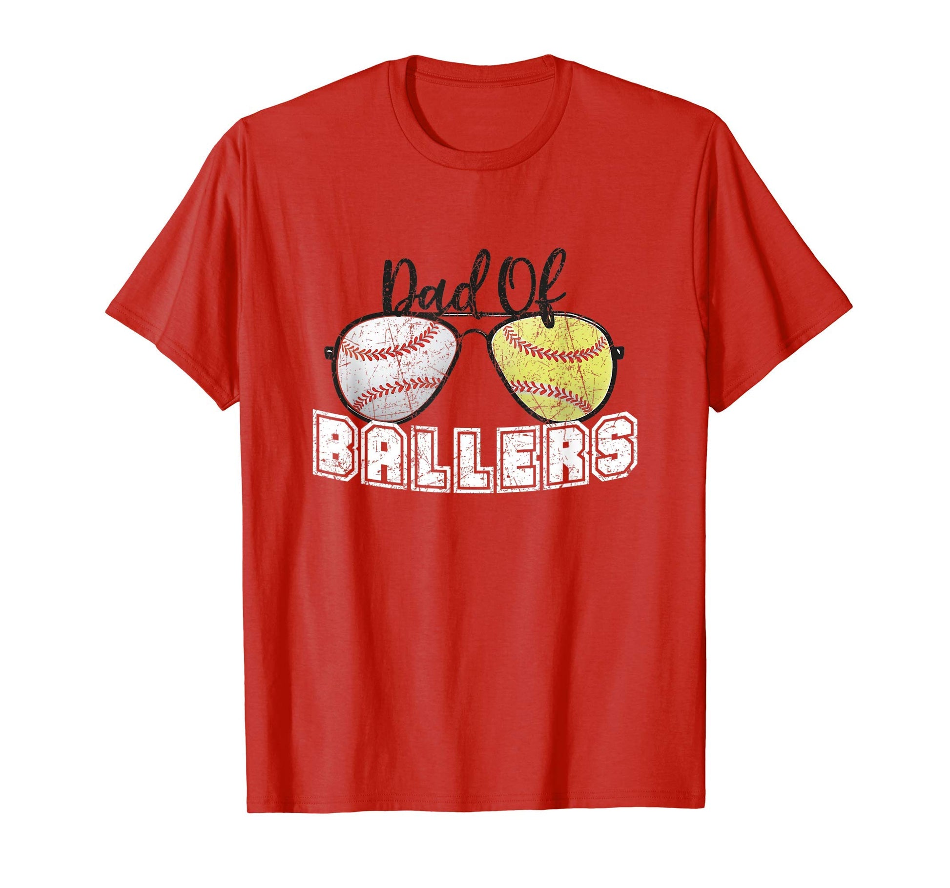 Mens Dad Ballers Baseball T-Shirt - Casual Everyday Wear for Adults - T-Shirt, Sweatshirt, Hoodie