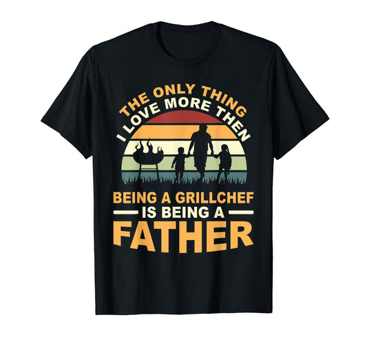 Barbecue Master Father Barbecue Apron T-Shirt - Custom Art Print Unisex - T-Shirt, Sweatshirt, Hoodie