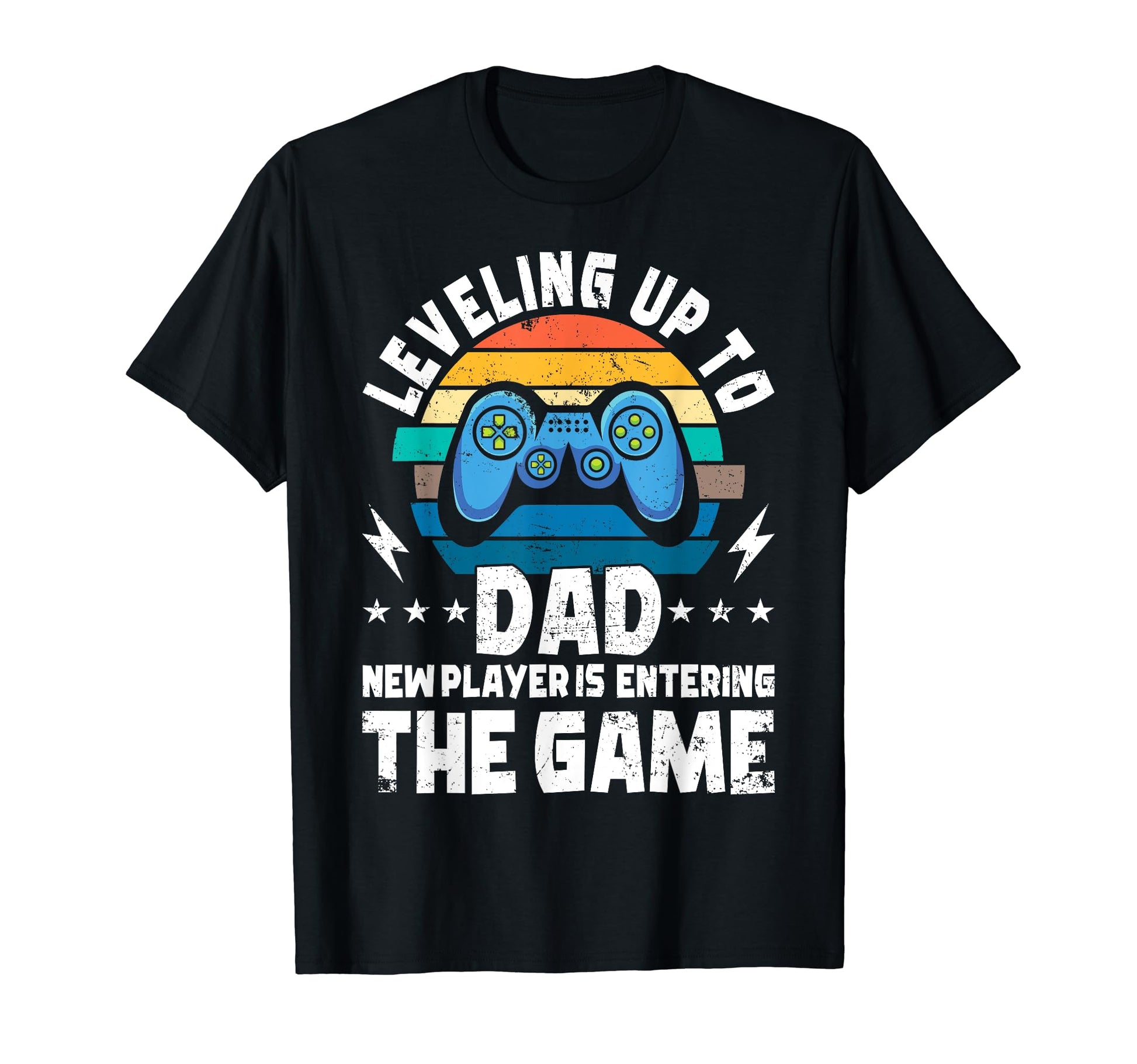 Leveling Up To Dad New Player Is T-Shirt - Minimalist Print for Adults - T-Shirt, Sweatshirt, Hoodie