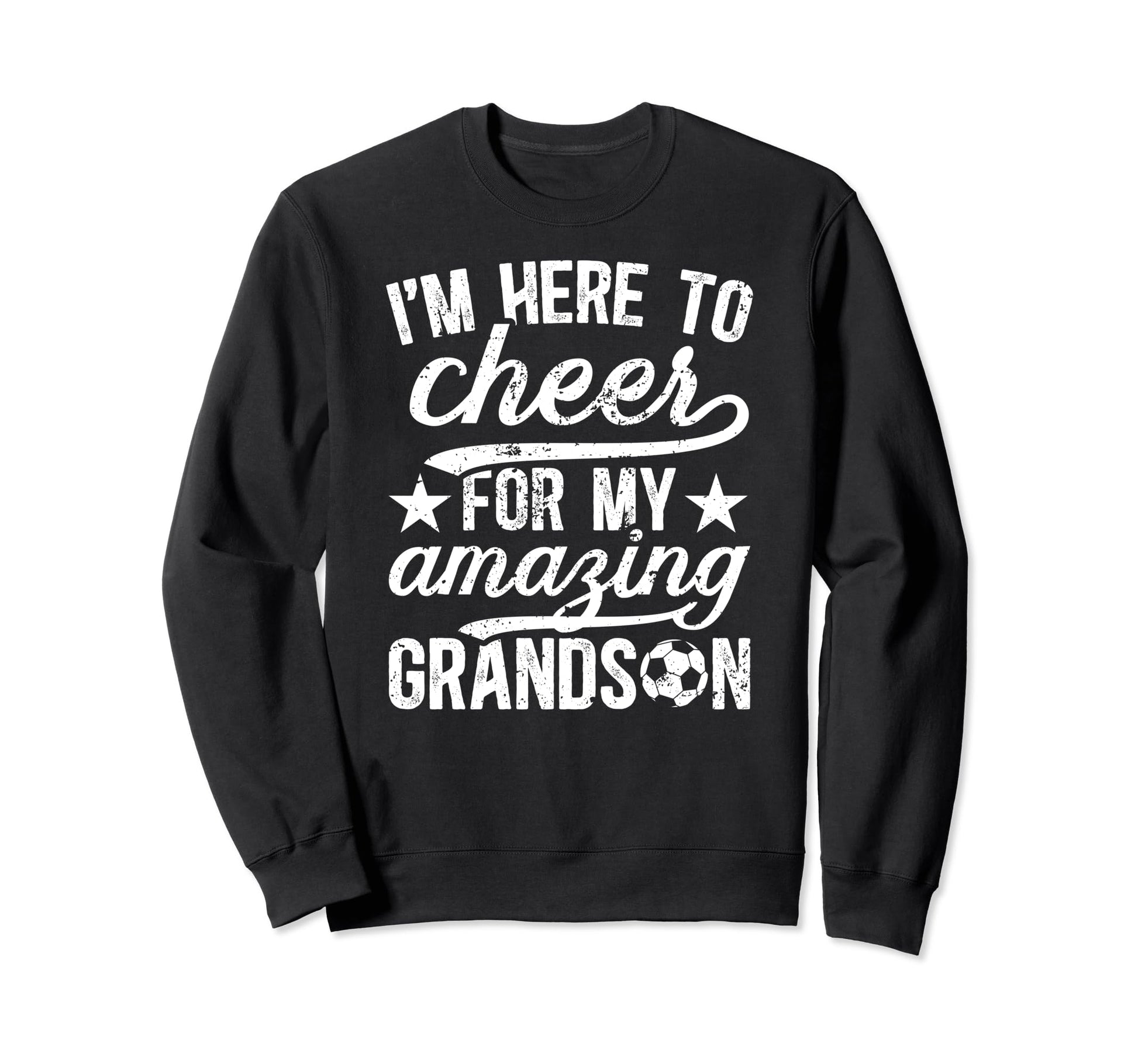 Amazing Grandson Soccer Grandpa Sweatshirt - Aesthetic Graphic Unisex - T-Shirt, Sweatshirt, Hoodie