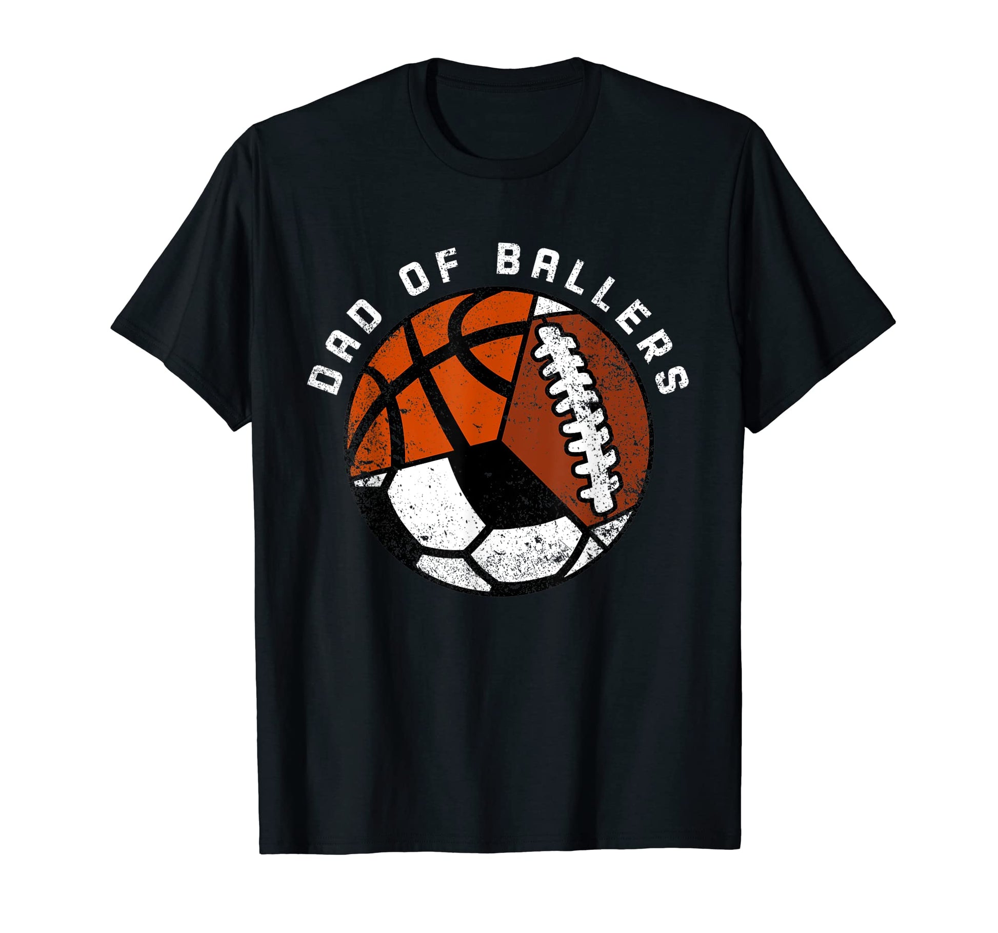 Mens Dad Ballers Funny Soccer T-Shirt - Fun Novelty Design for Adults - T-Shirt, Sweatshirt, Hoodie