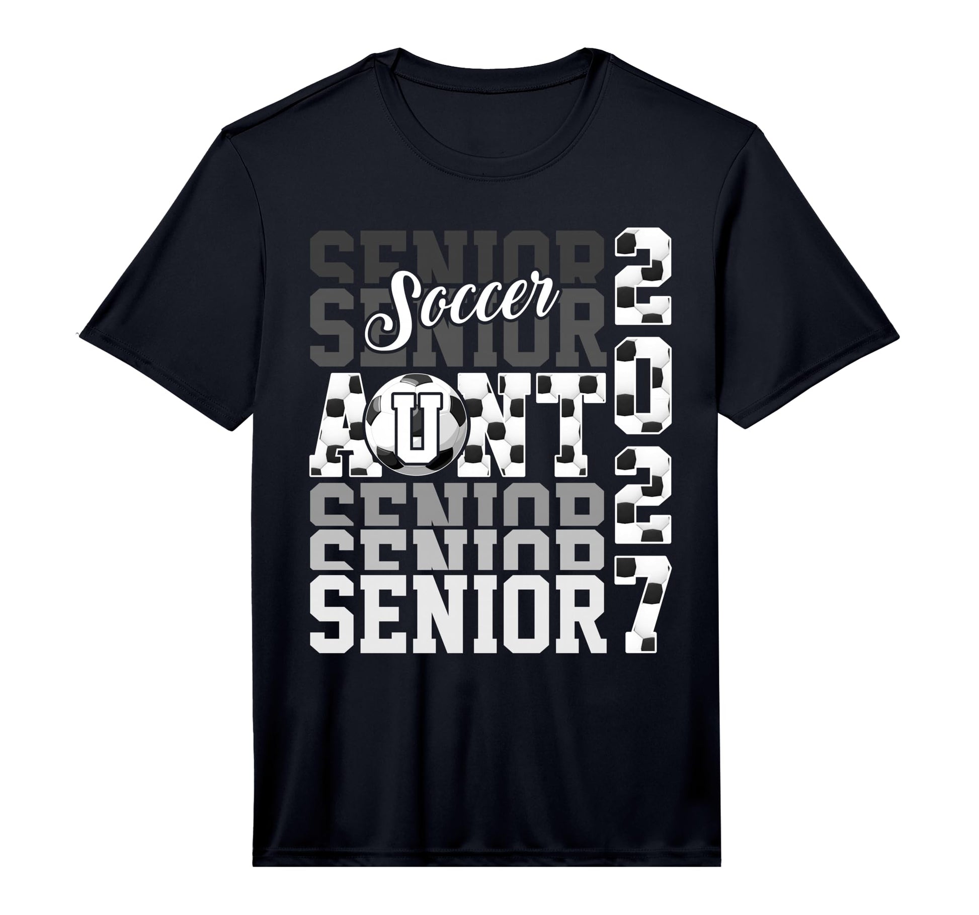 Senior 2027 Soccer Aunt Proud Family T-Shirt - Graphic Print Unisex - T-Shirt, Sweatshirt, Hoodie