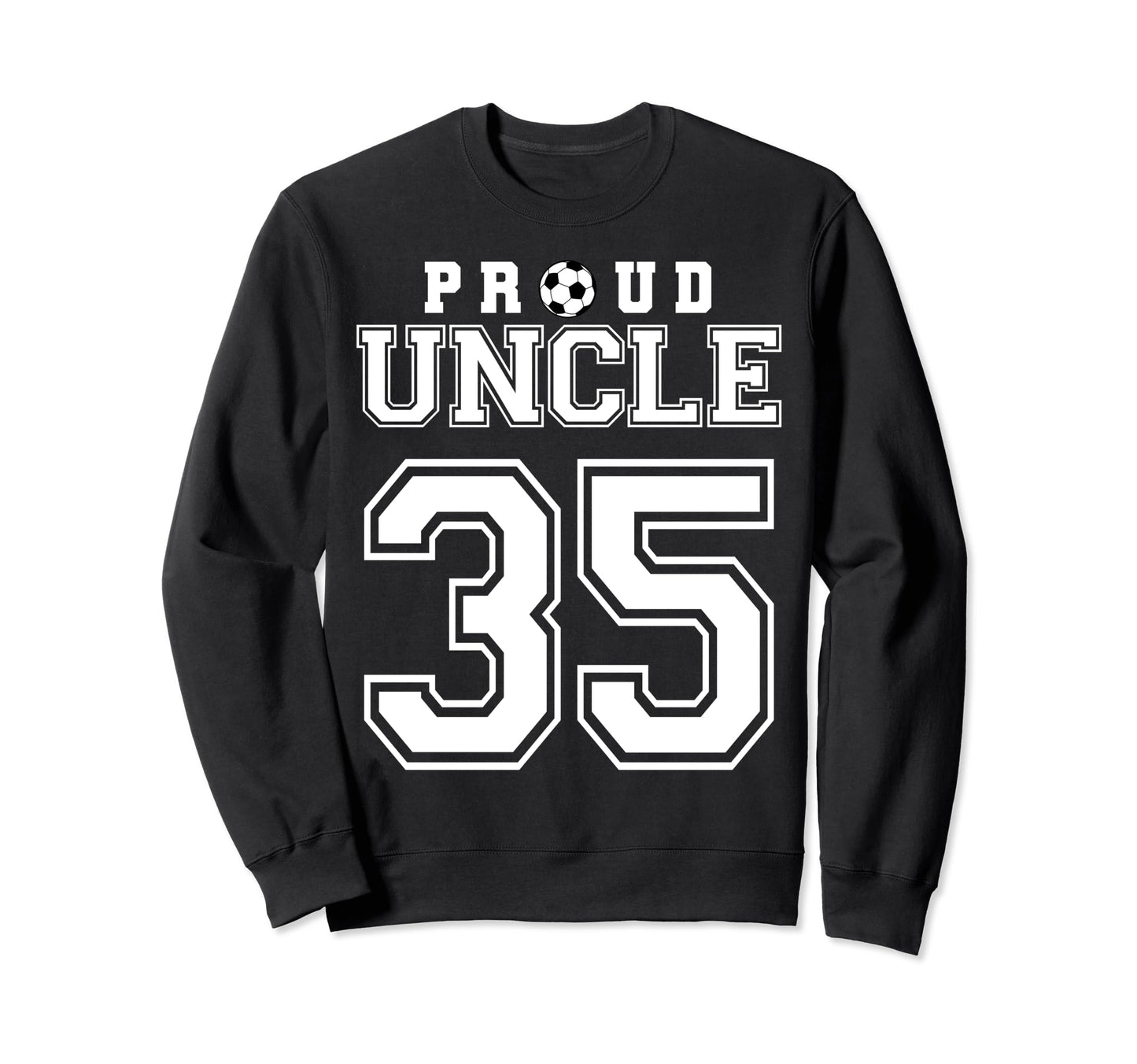 Number 35 Custom Proud Soccer Futbol Sweatshirt - Trendy Graphic Men Women - T-Shirt, Sweatshirt, Hoodie