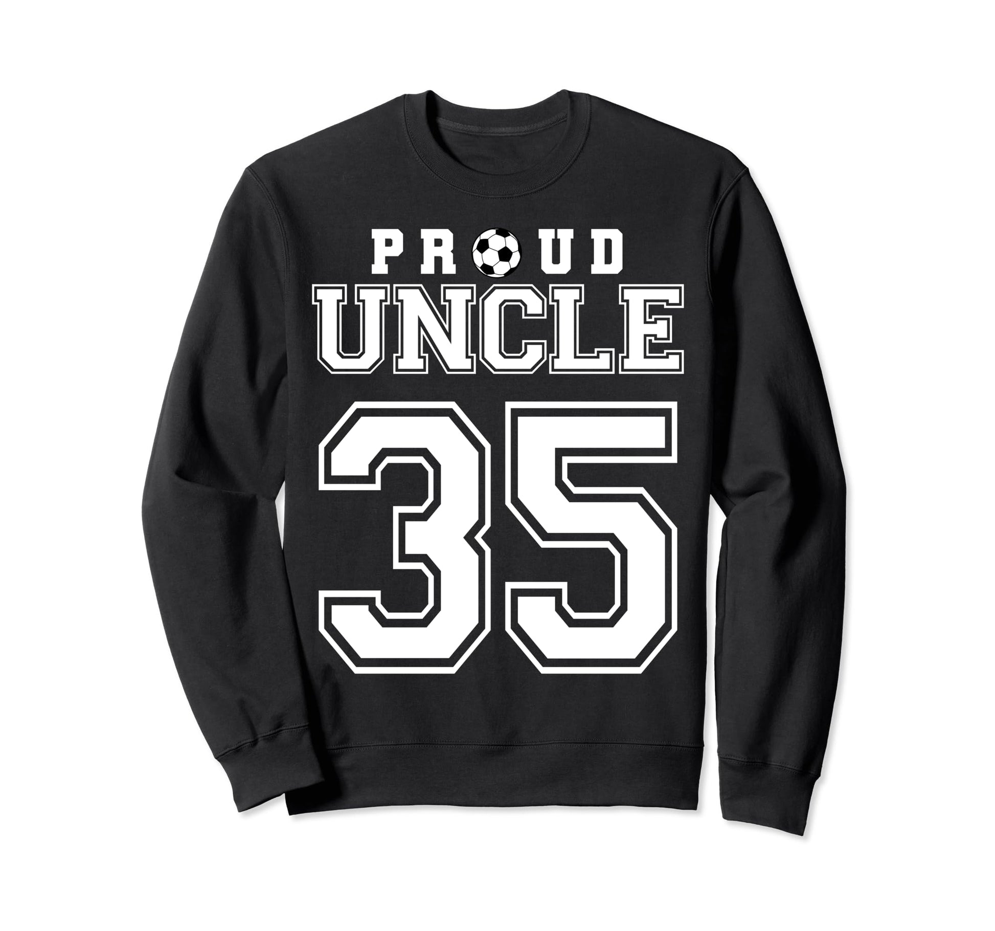 Number 35 Custom Proud Soccer Futbol Sweatshirt - Trendy Graphic Men Women - T-Shirt, Sweatshirt, Hoodie