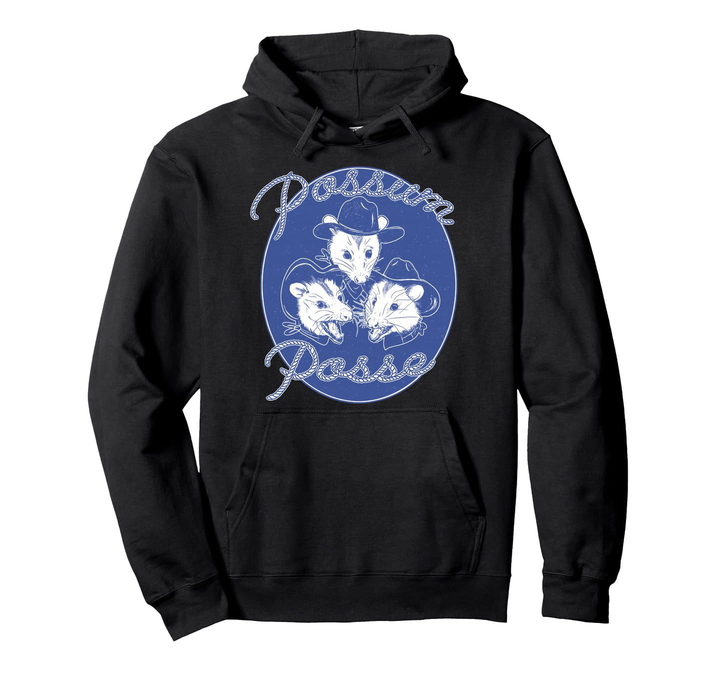 Threadless Possum Posse Country Hoodie - Minimalist Print Men Women - T-Shirt, Sweatshirt, Hoodie