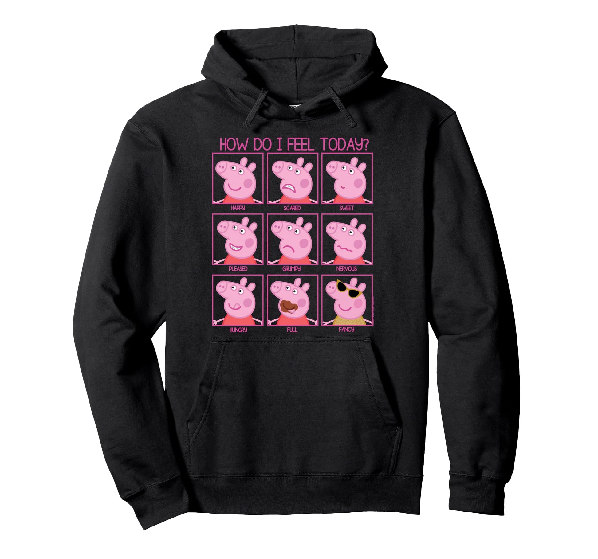 Peppa Pig How Do I Feel Today Hoodie - Aesthetic Graphic for Adults - T-Shirt, Sweatshirt, Hoodie