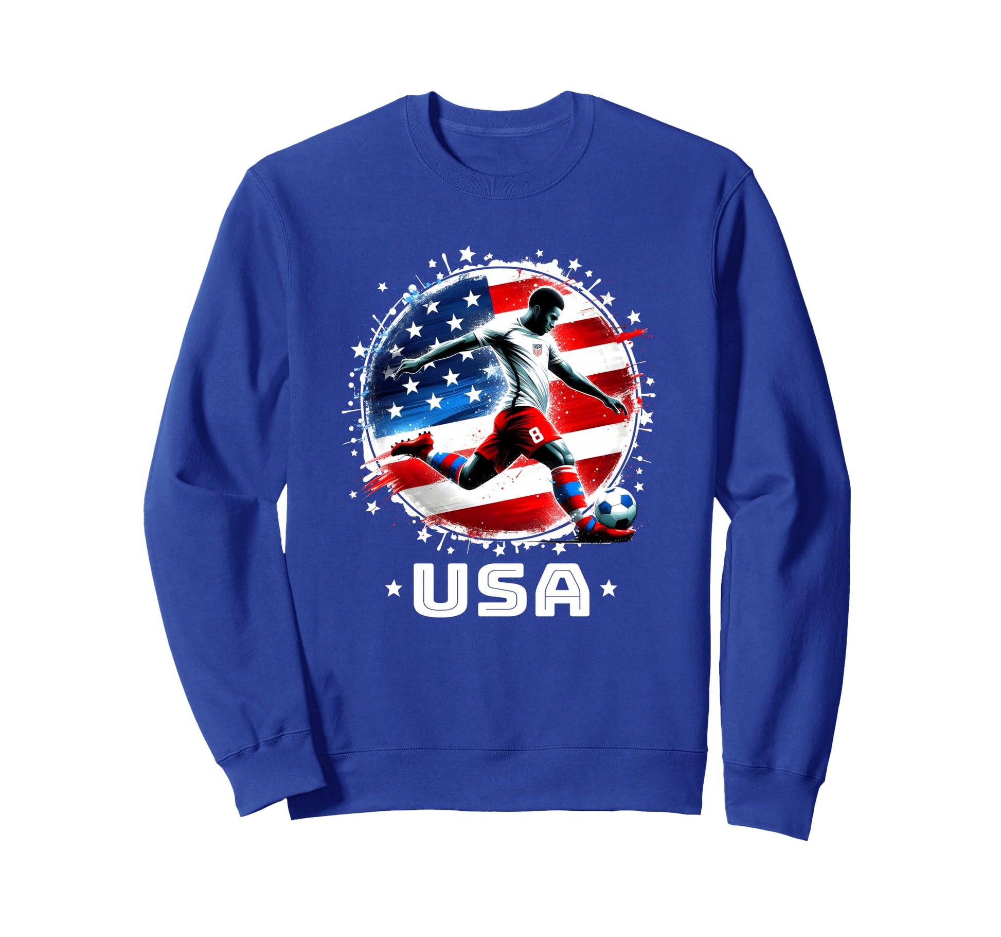 American Flag Soccer Mom Soccer Sweatshirt - Custom Art Print Men Women - T-Shirt, Sweatshirt, Hoodie