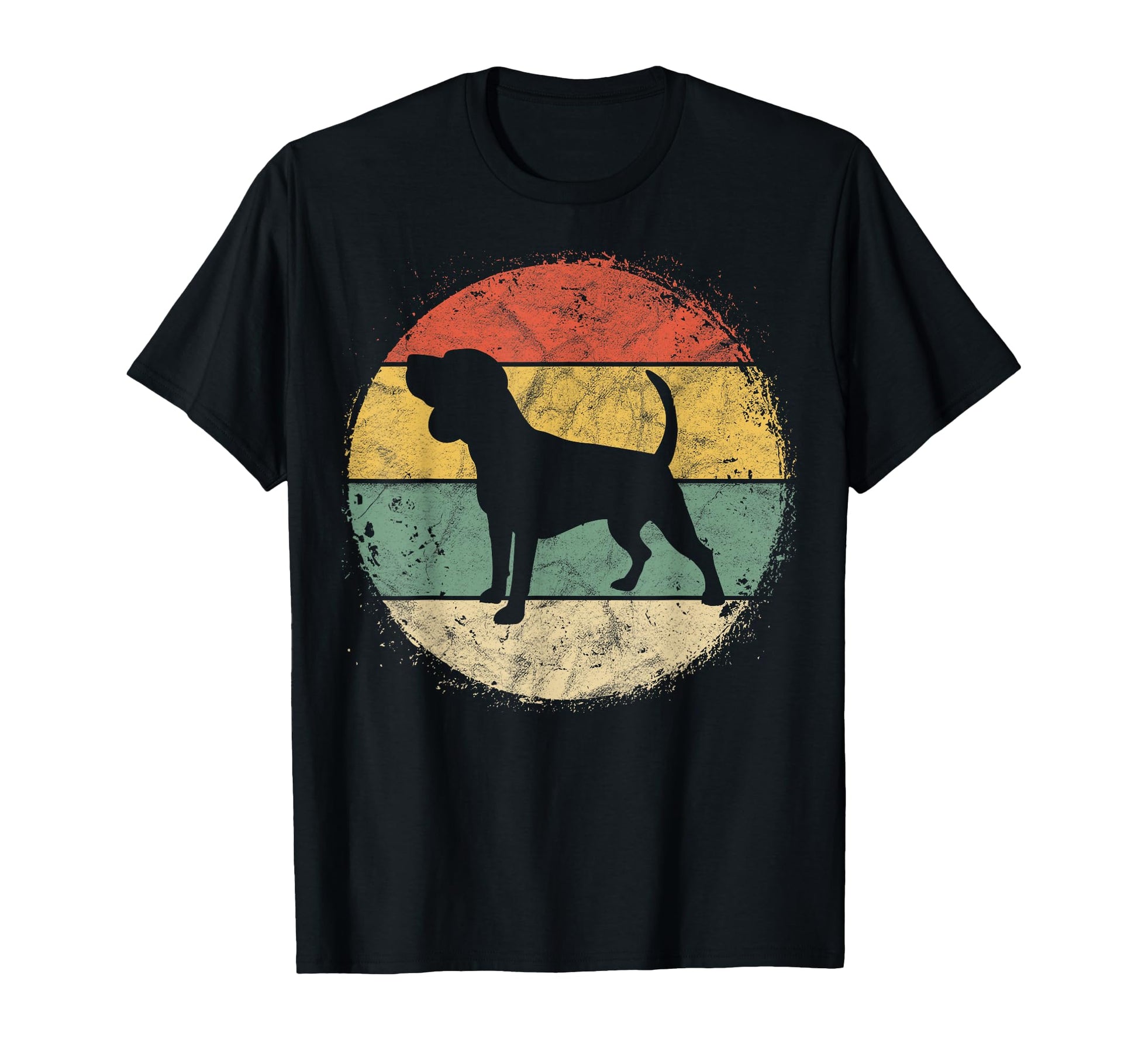 Circular Beagle Owner Gift Tricolor T-Shirt - Casual Everyday Wear Unisex - T-Shirt, Sweatshirt, Hoodie