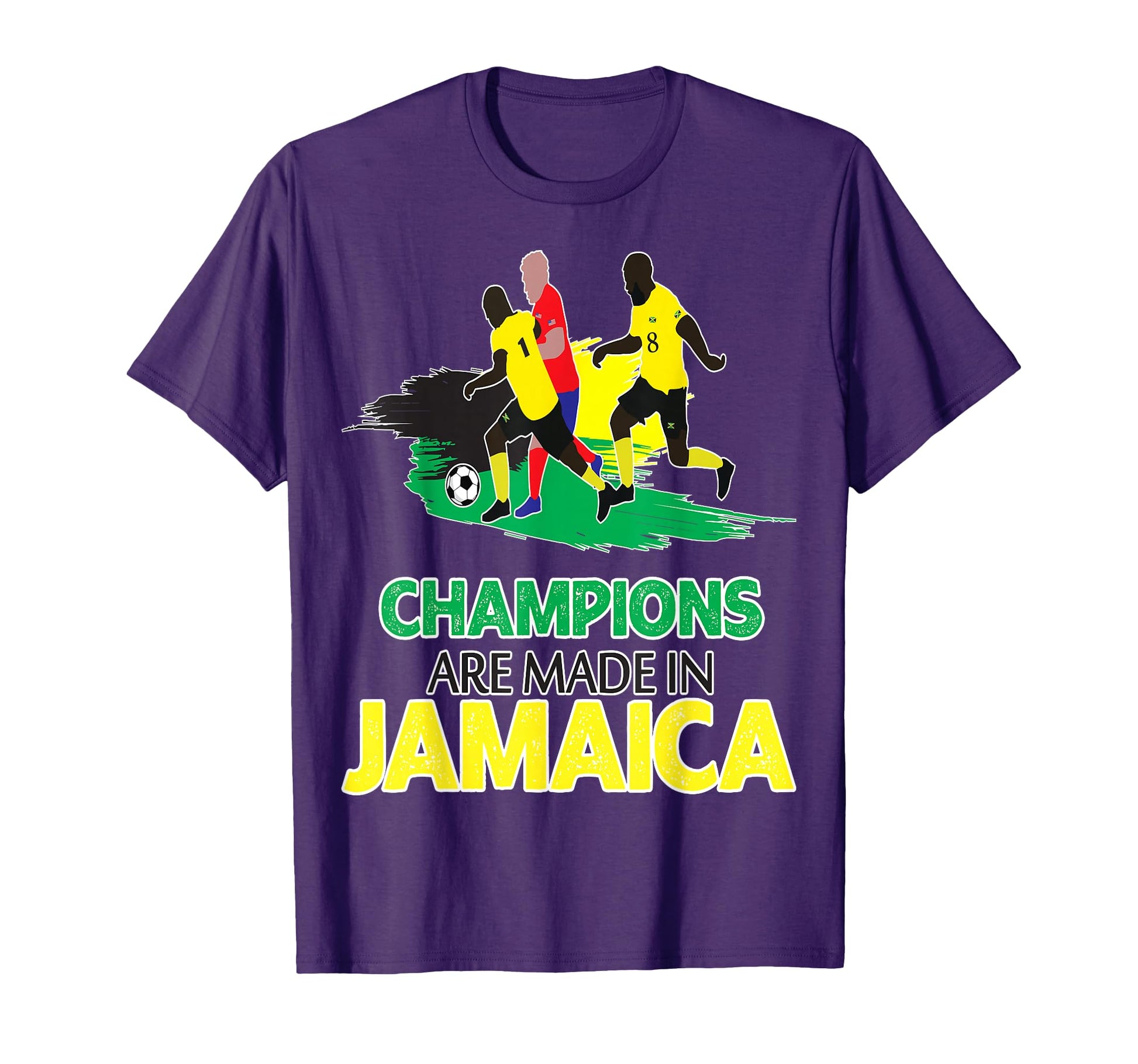 Jamaica Pride Champion Jamaican Soccer T-Shirt - Trendy Graphic Men Women - T-Shirt, Sweatshirt, Hoodie