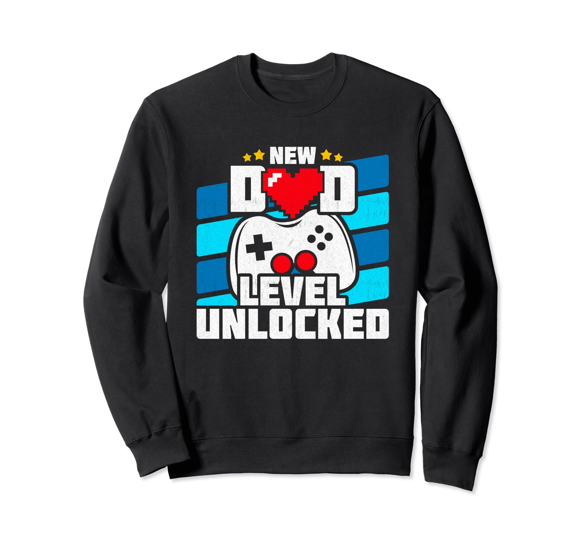 New Dad Level Unlocked Gamer Sweatshirt - Casual Everyday Wear for Adults - T-Shirt, Sweatshirt, Hoodie