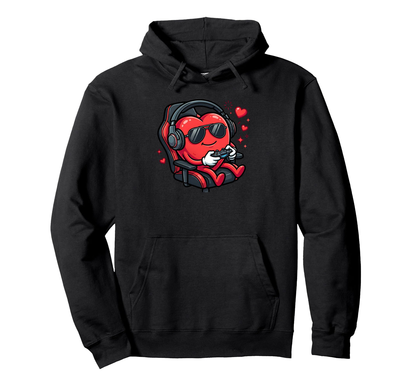 Valentine Gamer Funny Gamer Valentine Hoodie - Minimalist Print for Adults - T-Shirt, Sweatshirt, Hoodie