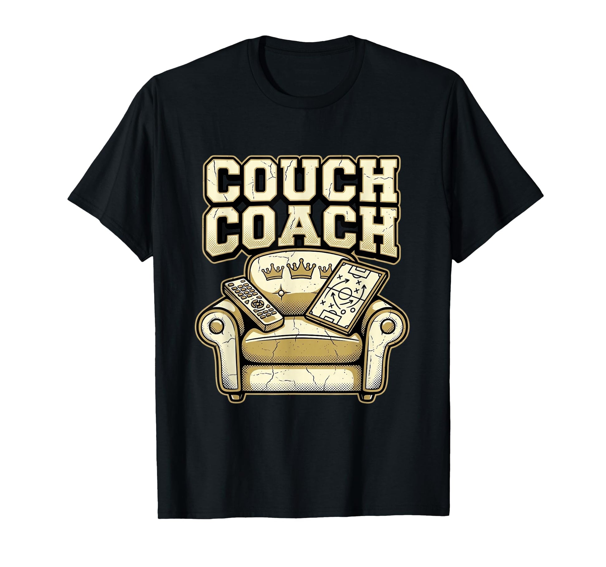 Couch Coach Soccer Fan Armchair Expert T-Shirt - Trendy Graphic Men Women - T-Shirt, Sweatshirt, Hoodie