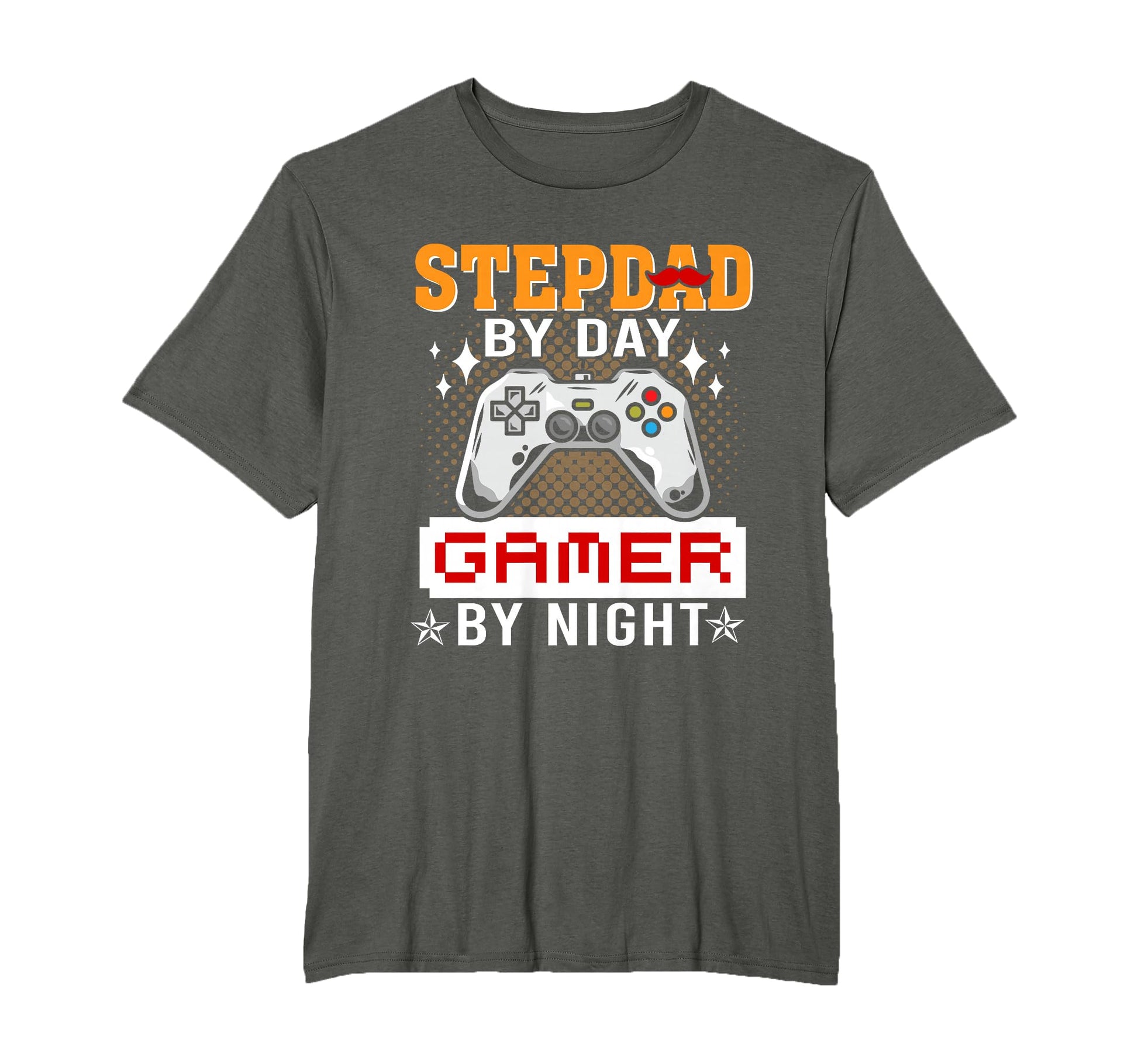 Funny Video Game Step Dad Day Gamer T-Shirt - Minimalist Print Men Women - T-Shirt, Sweatshirt, Hoodie