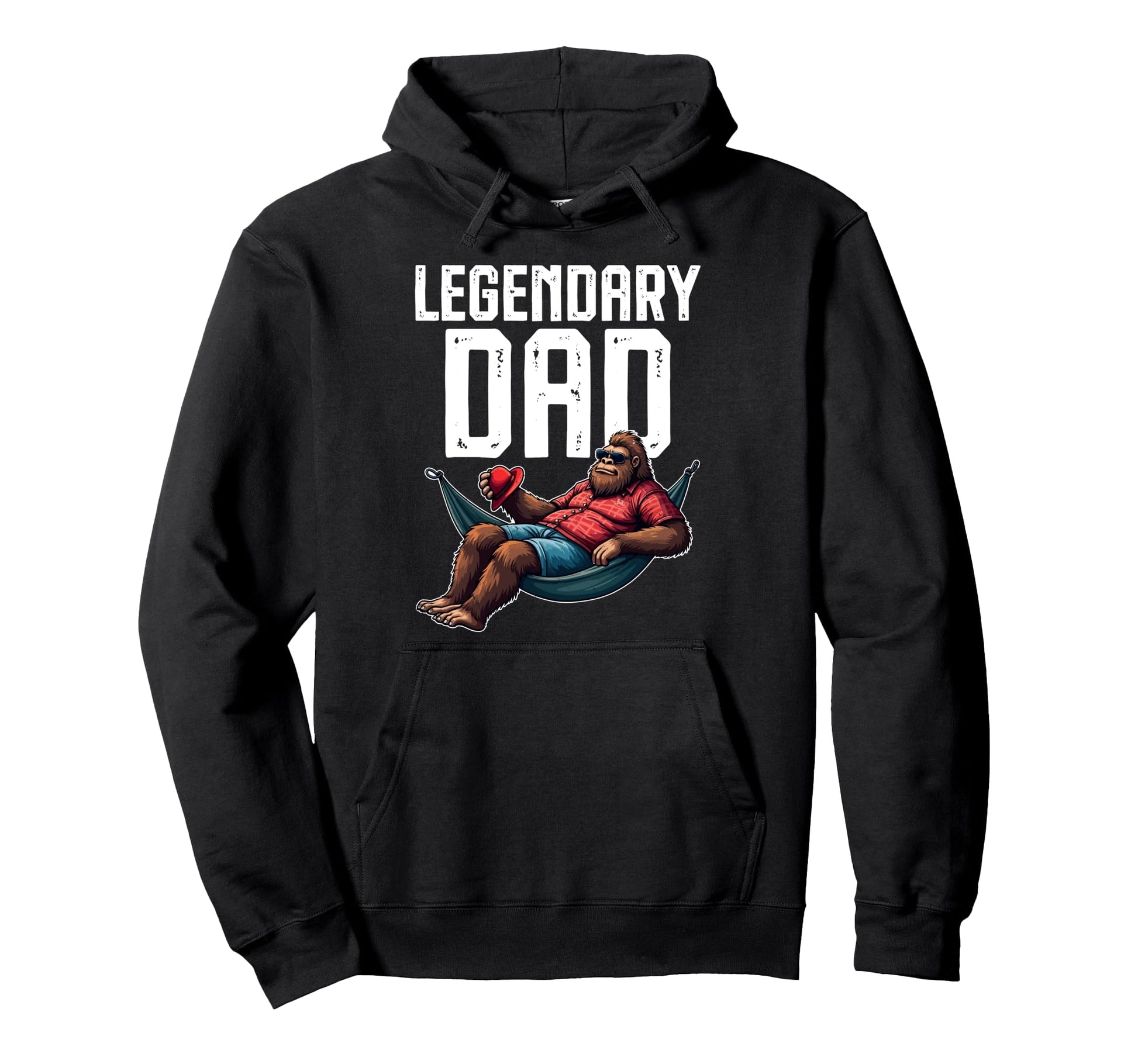 Dad Legendary Bigfoot Sasquatch Hoodie - Novelty Apparel for Adults - T-Shirt, Sweatshirt, Hoodie