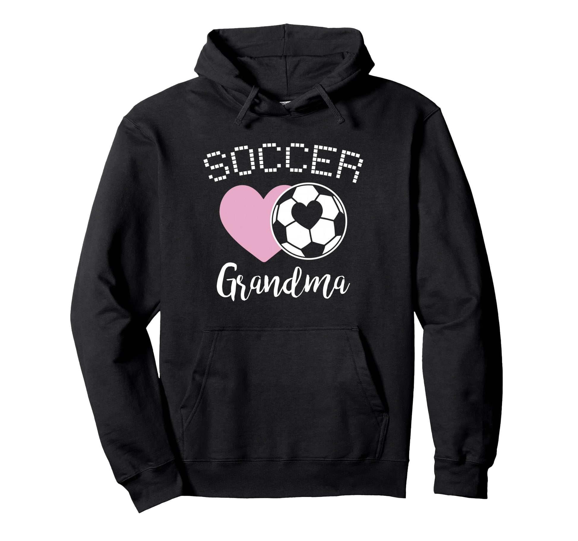 Soccer Grandma Love Heart Nana Granny Hoodie - Casual Everyday Wear Unisex - T-Shirt, Sweatshirt, Hoodie
