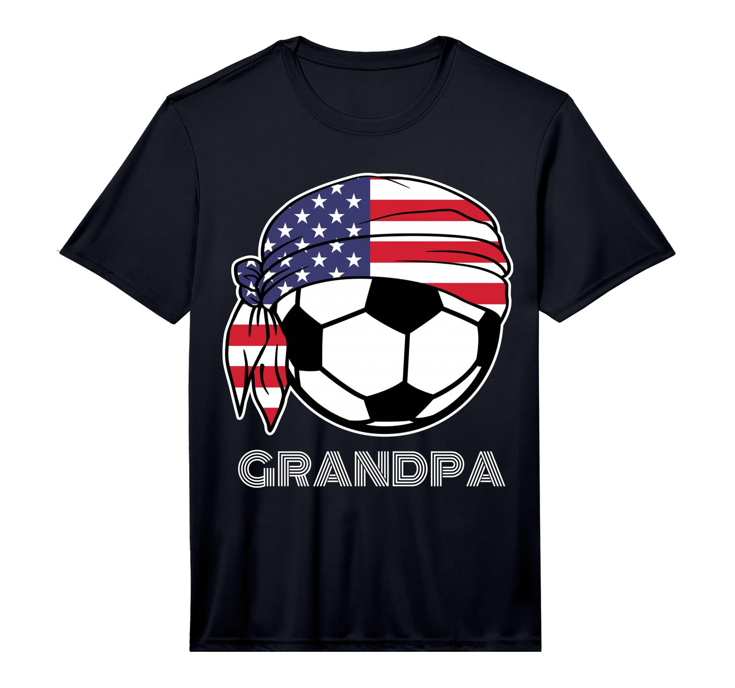 Soccer Players Ball Bandana Flag T-Shirt - Minimalist Print Men Women - T-Shirt, Sweatshirt, Hoodie