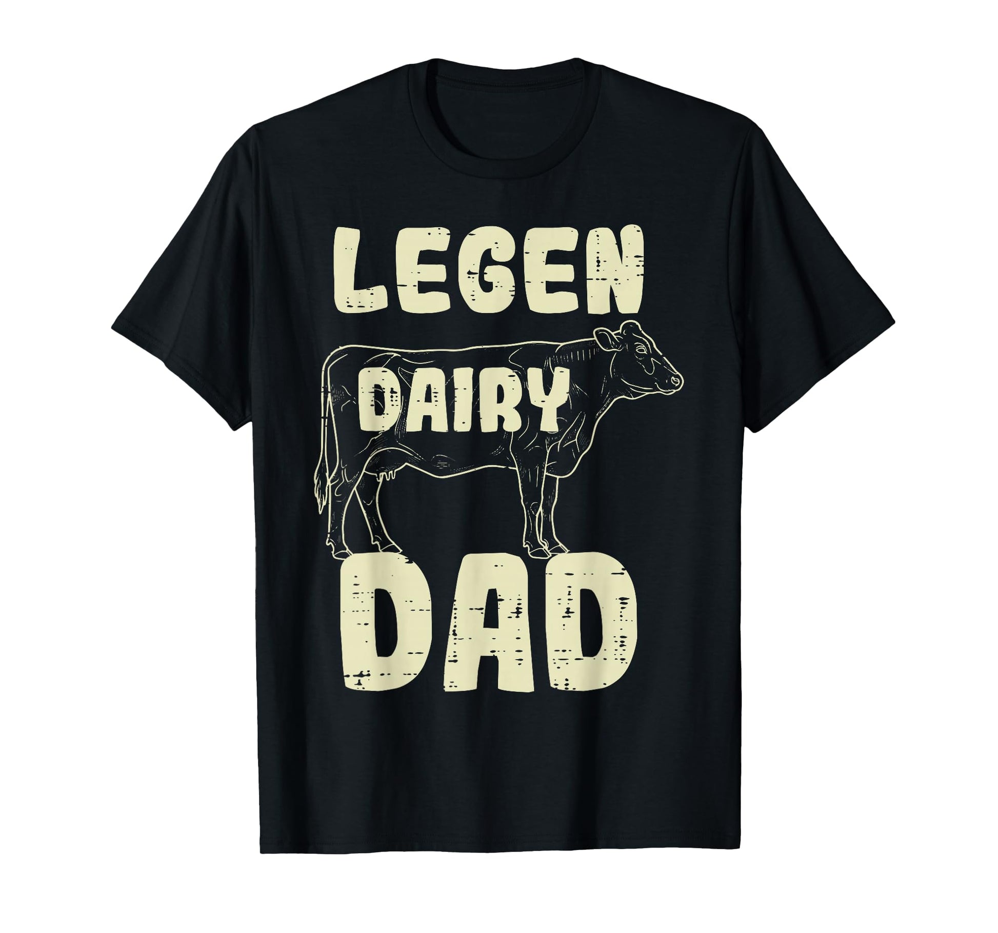 Fathers Day Legen Dairy Dad Funny Cow Farm T-Shirt - Graphic Print Unisex - T-Shirt, Sweatshirt, Hoodie