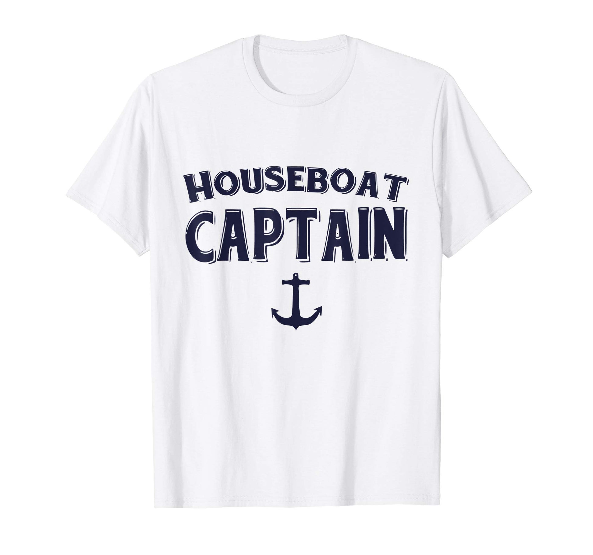 Houseboat Captain Anchor Grandpa Dad Sweatshirt - Unique Graphic for Adults - T-Shirt, Sweatshirt, Hoodie