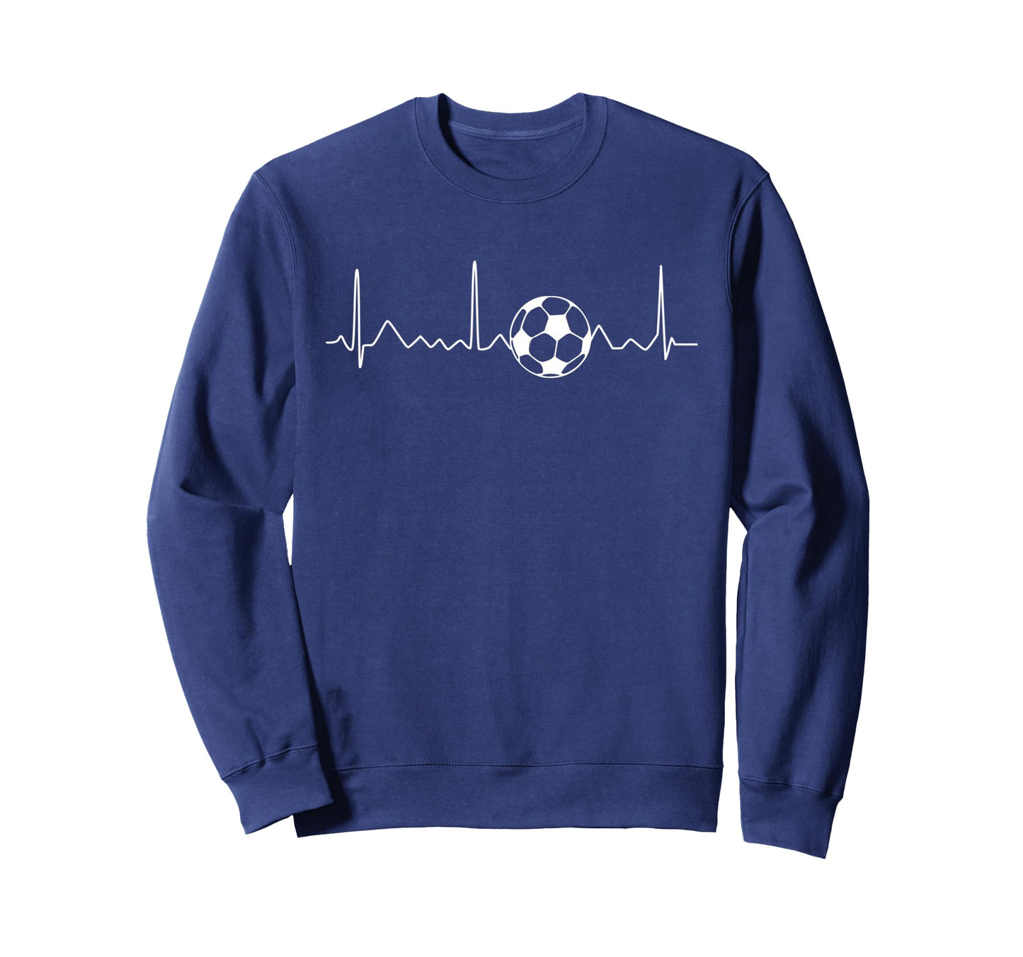 Heartbeat Soccer Lover Gift Sweatshirt - Casual Everyday Wear Unisex - T-Shirt, Sweatshirt, Hoodie