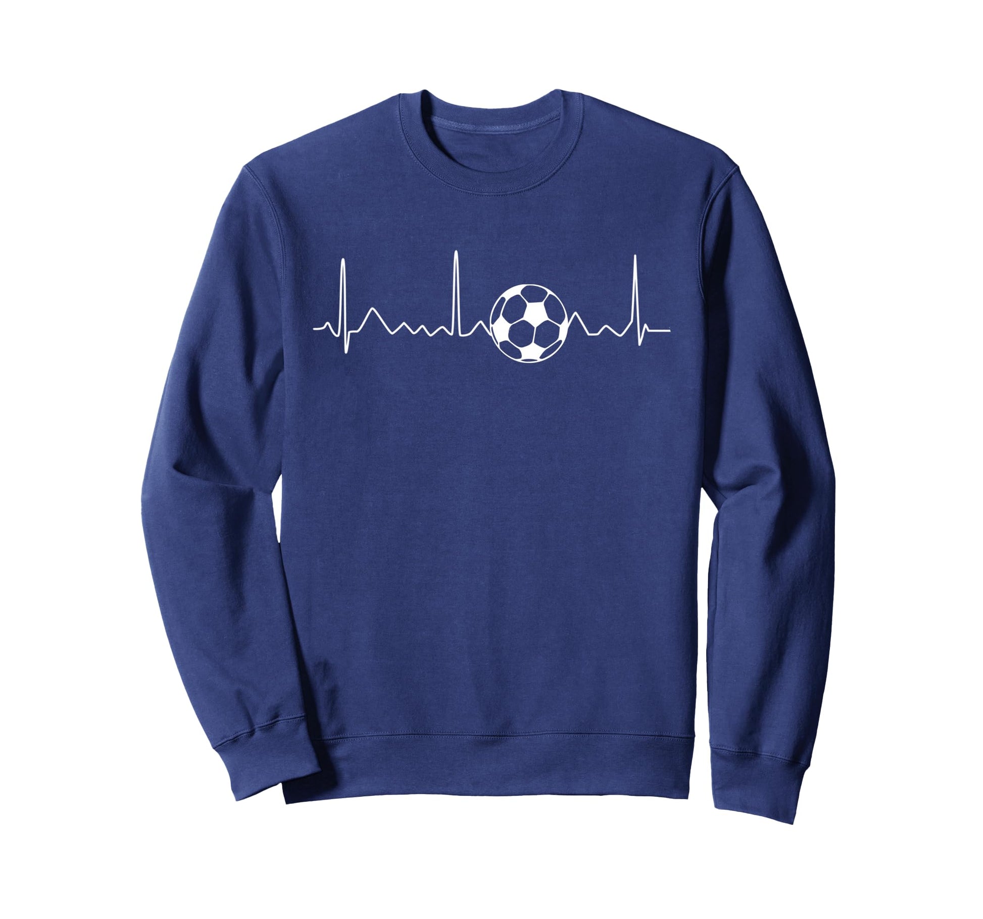 Heartbeat Soccer Lover Gift Sweatshirt - Casual Everyday Wear Unisex - T-Shirt, Sweatshirt, Hoodie