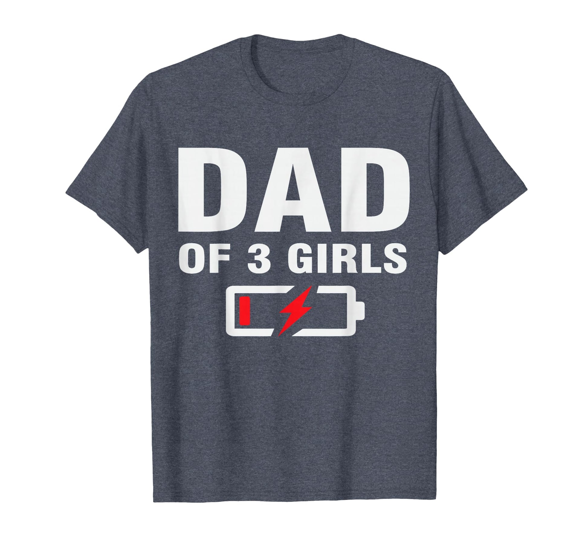 Dad 3 Fathers Day Joke Father Three T-Shirt - Graphic Print Unisex - T-Shirt, Sweatshirt, Hoodie