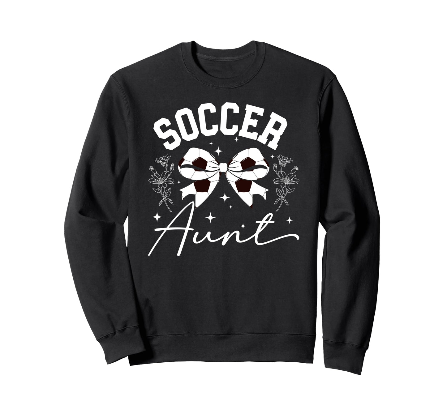 Soccer Aunt Coquette Soccer Player Aunt Sweatshirt - Trendy Graphic Unisex - T-Shirt, Sweatshirt, Hoodie