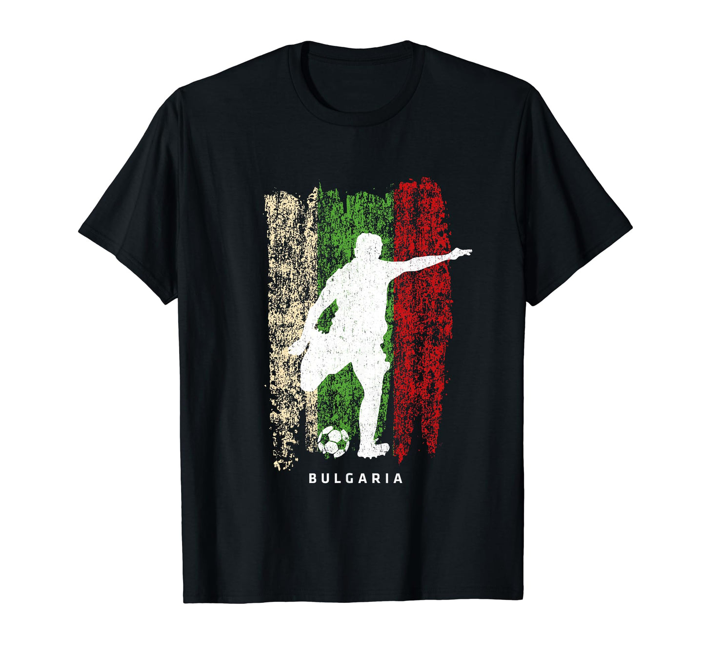 Bulgaria Flag Soccer Player T-Shirt - Fun Novelty Design Men Women - T-Shirt, Sweatshirt, Hoodie