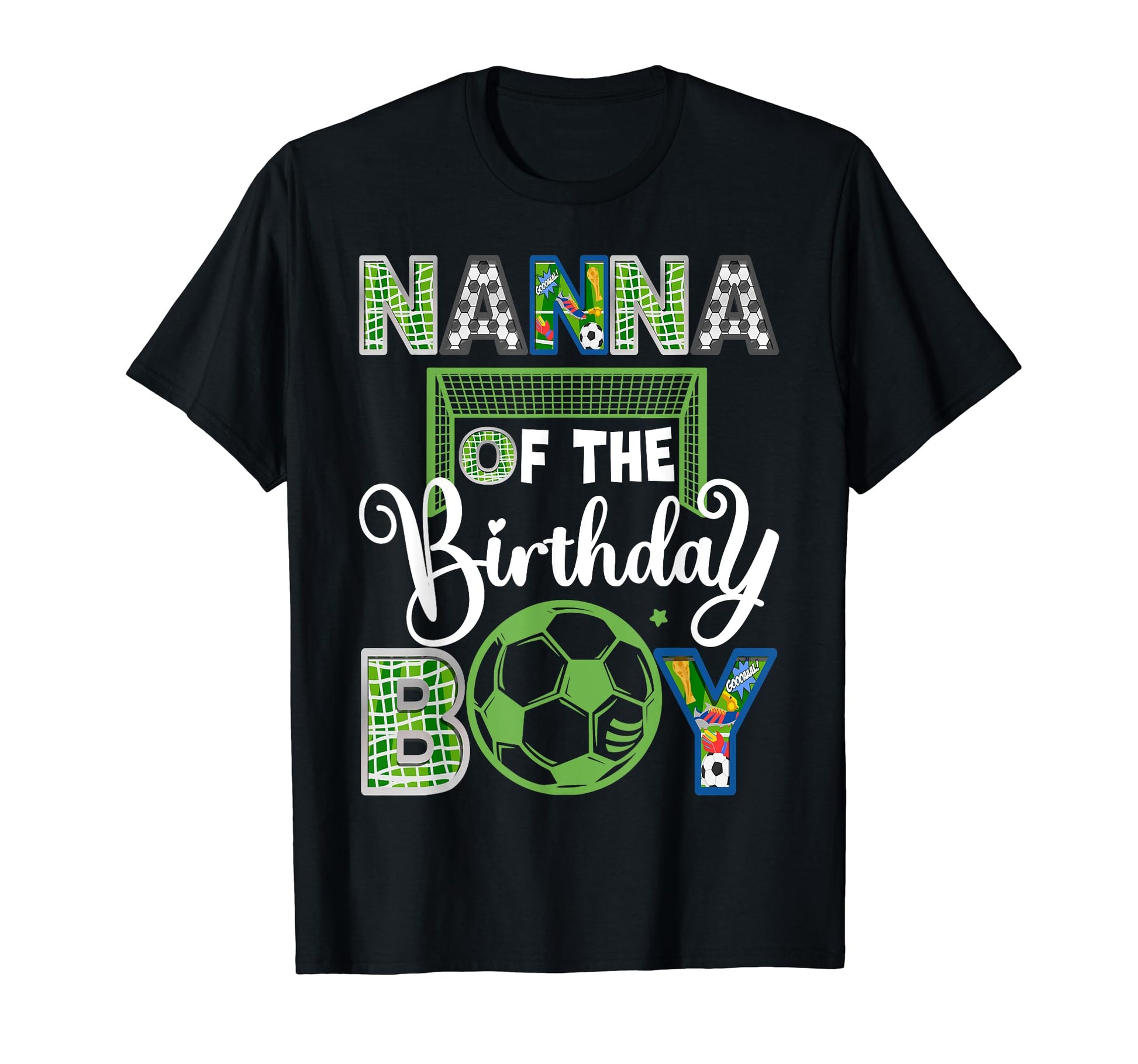Nanna Birthday Soccer Baller Birthday T-Shirt - Custom Art Print Unisex - T-Shirt, Sweatshirt, Hoodie