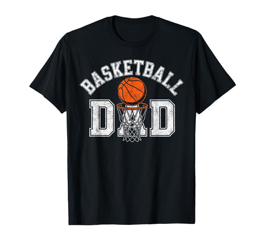 Basketball Player Dad Father Hoops T-Shirt - Minimalist Print Men Women - T-Shirt, Sweatshirt, Hoodie