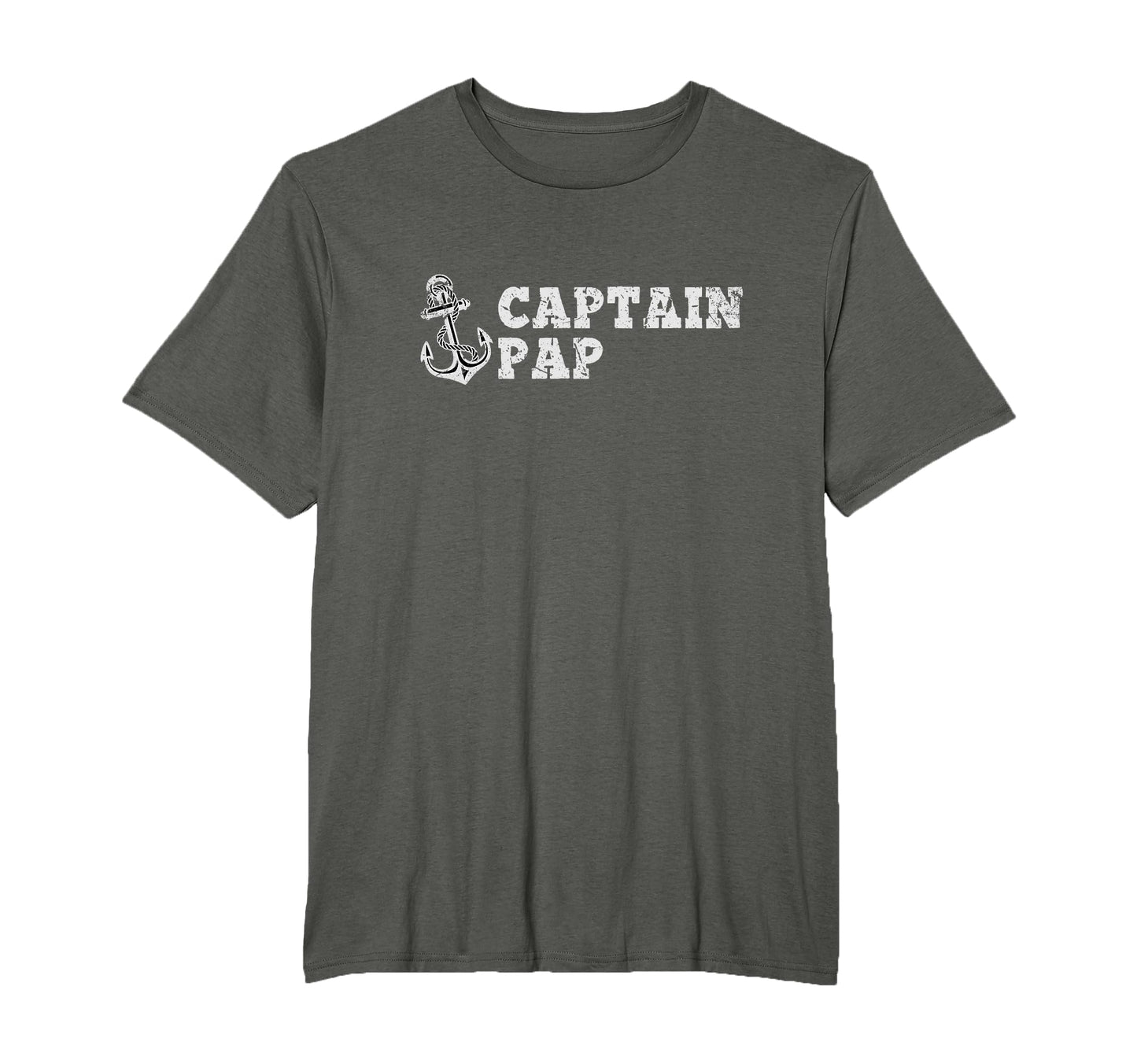Captain Pap Sailing Boating Boat T-Shirt - Minimalist Print Men Women - T-Shirt, Sweatshirt, Hoodie