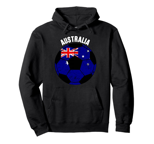 Australia Soccer Game Player Football Hoodie - Minimalist Print for Adults - T-Shirt, Sweatshirt, Hoodie